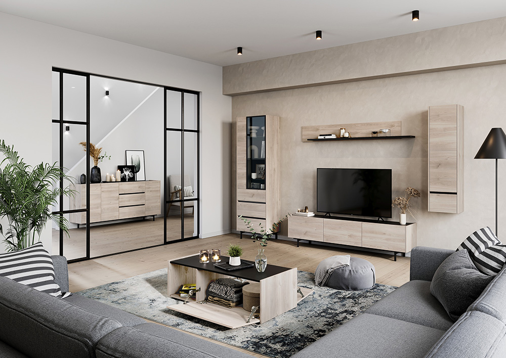 Dressoir Paxos Eiken 190 cm