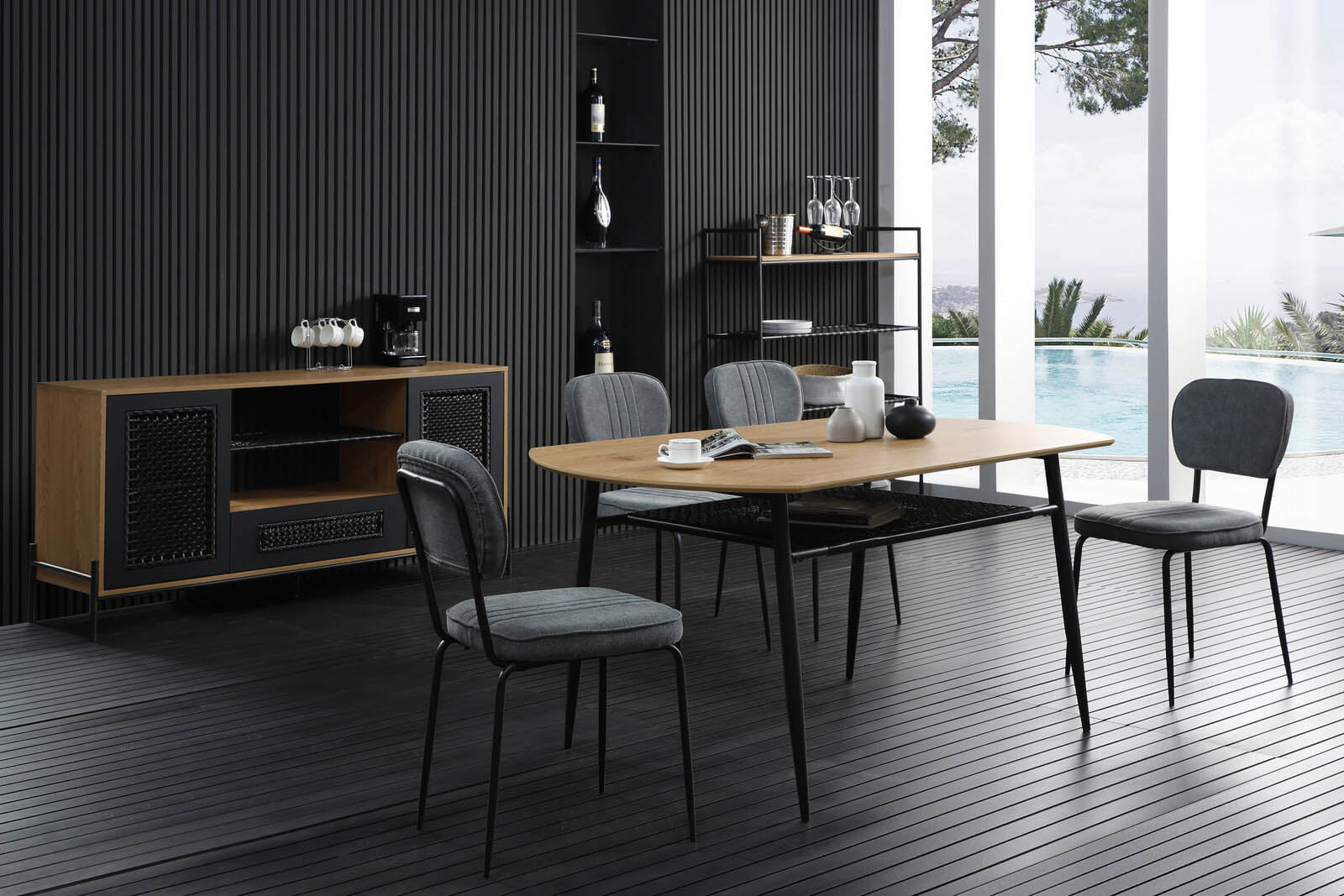 Eetkamertafel Lourdes 140x90cm