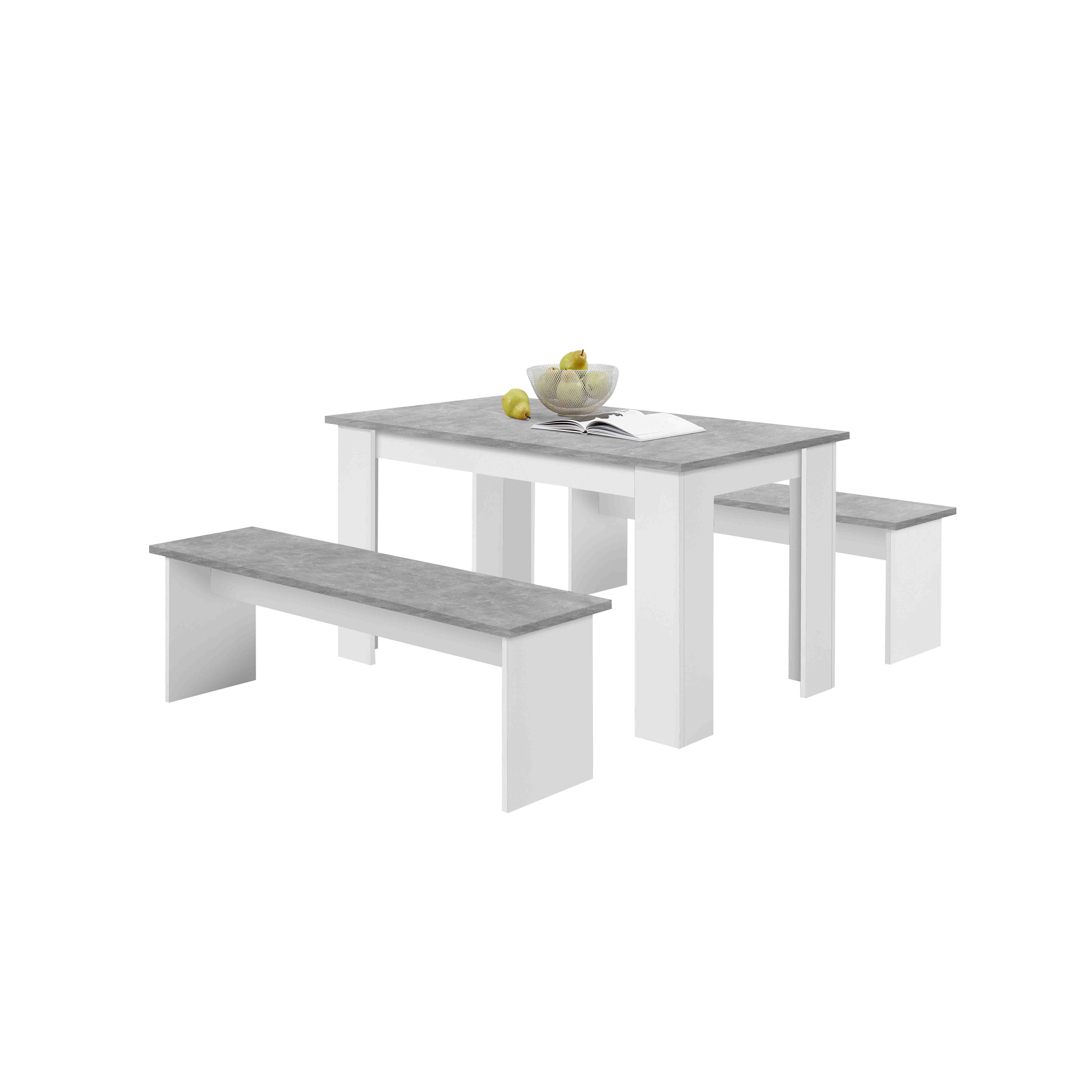 Eettafel Set Nebraska Beton