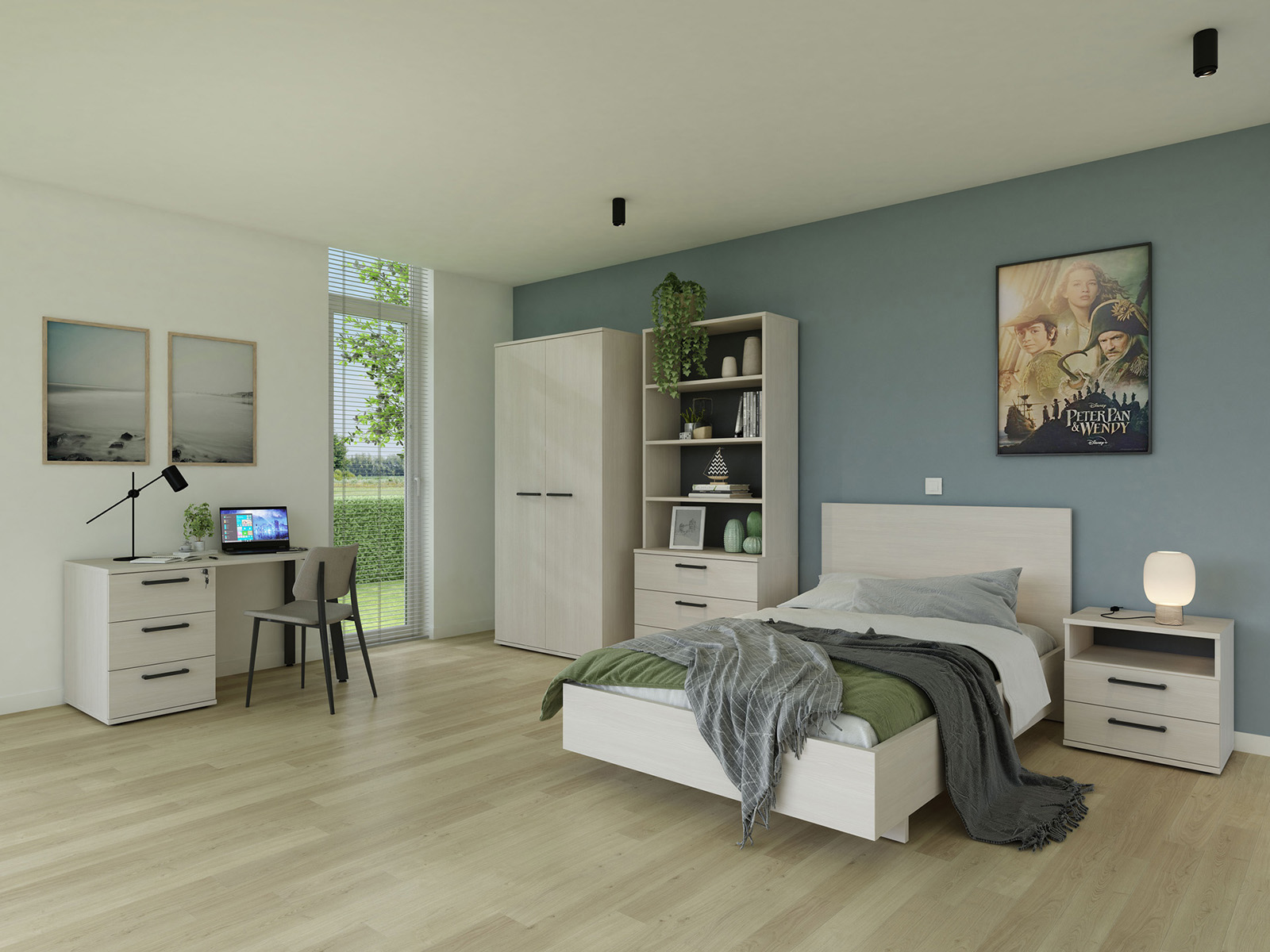 Nachtkastje Eira Lichteiken