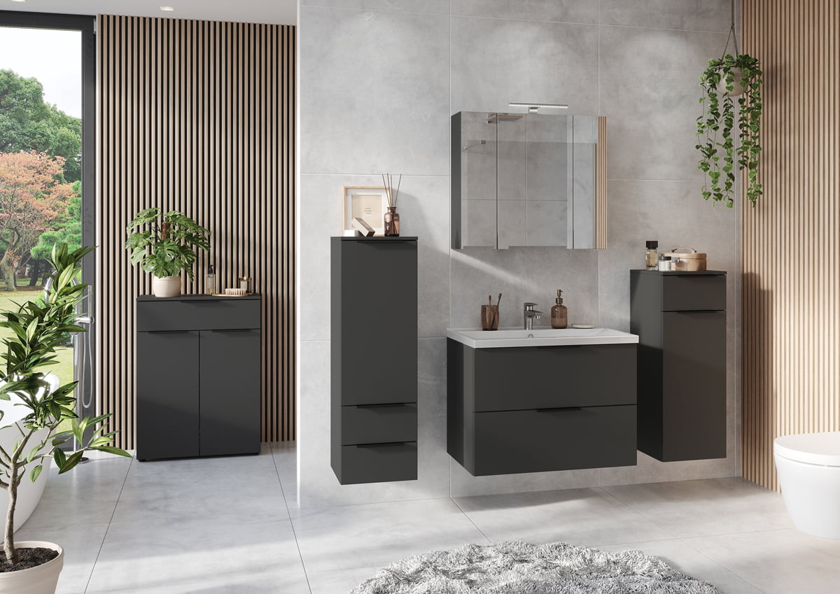 Wastafelkast Heron Grafiet 65 cm