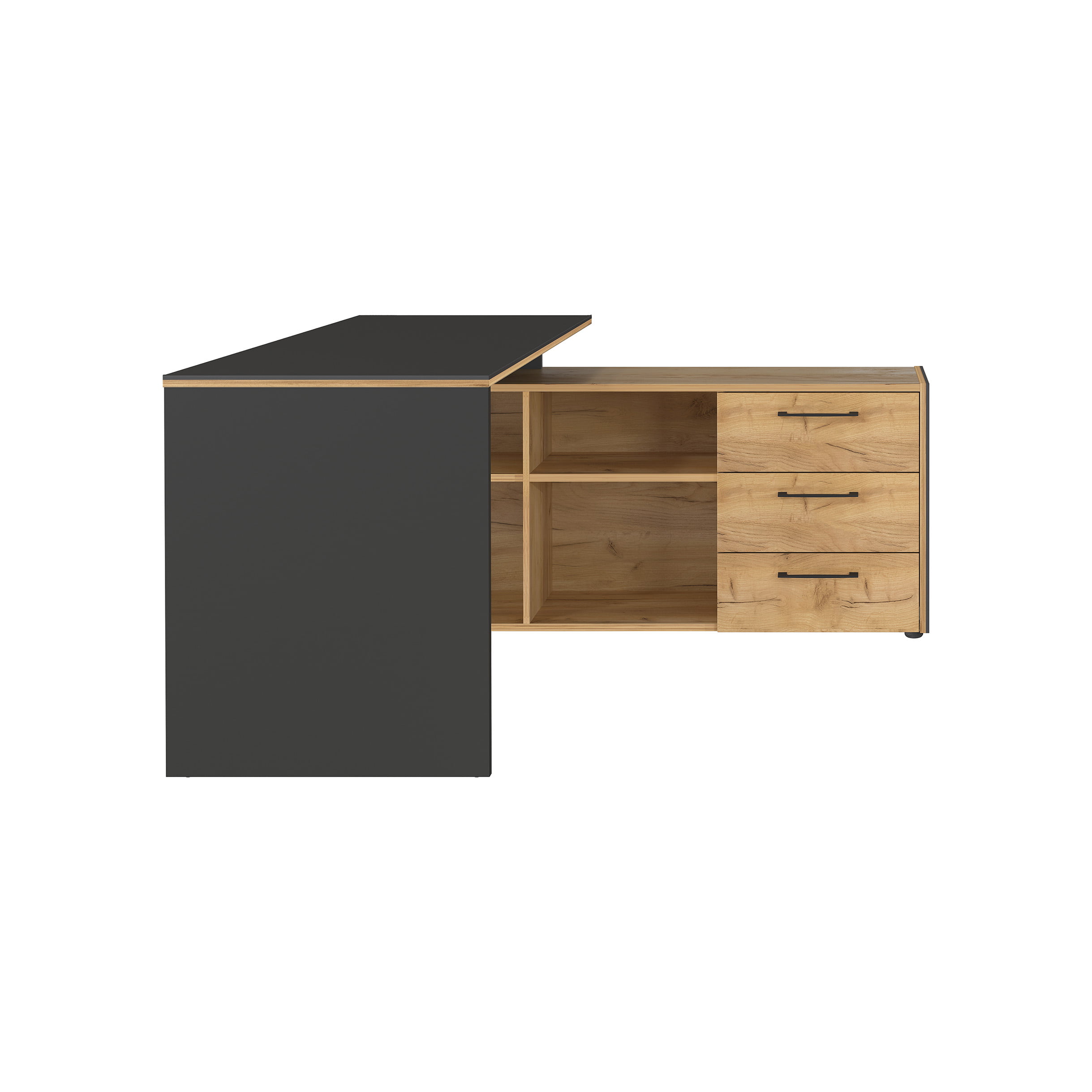 Hoekbureau Pytheas Grafiet Eiken