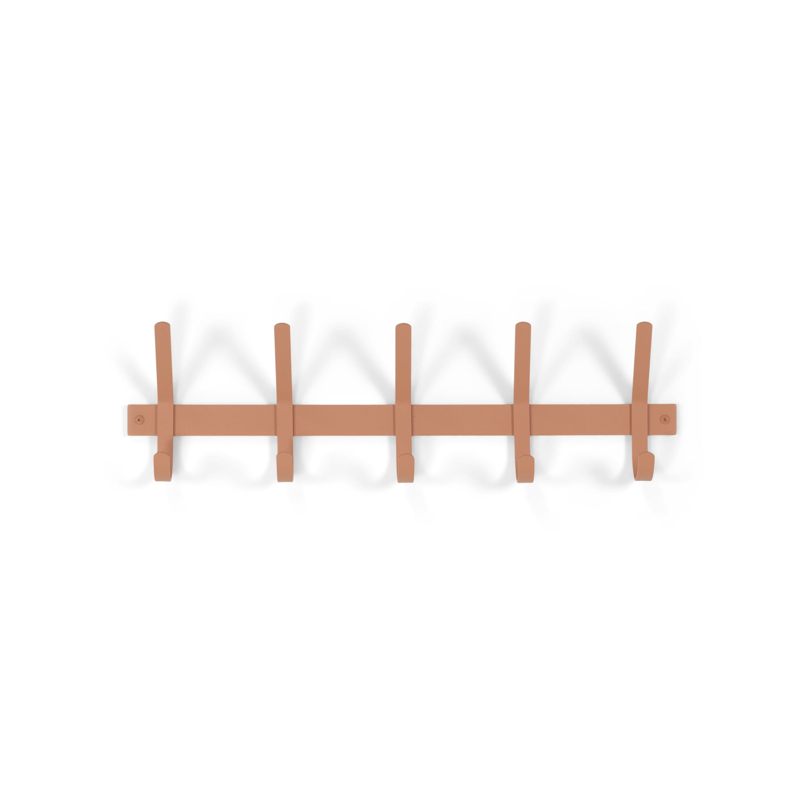 Kapstok Gilbert Terracotta 5-haaks