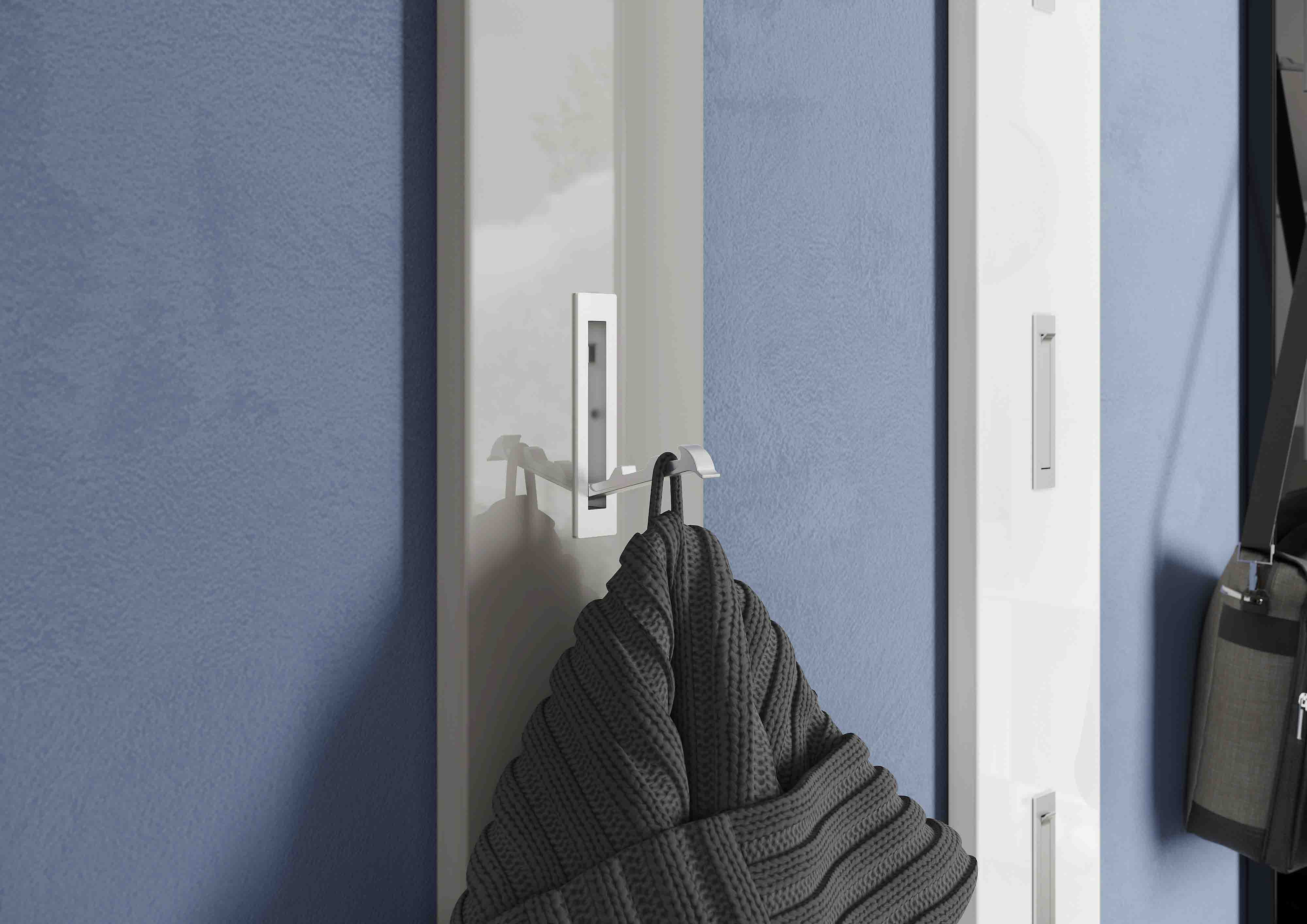 Kapstokpaneel Colori Hoogglans Grijs