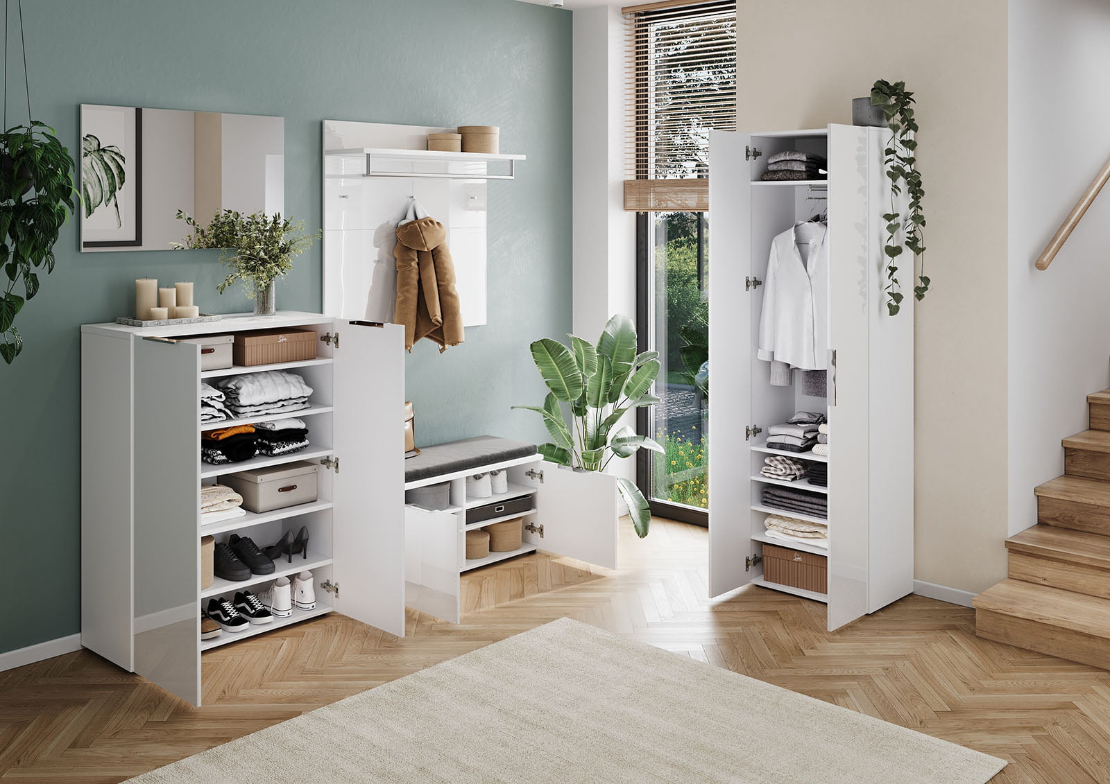 Kapstokpaneel Montreal Wit