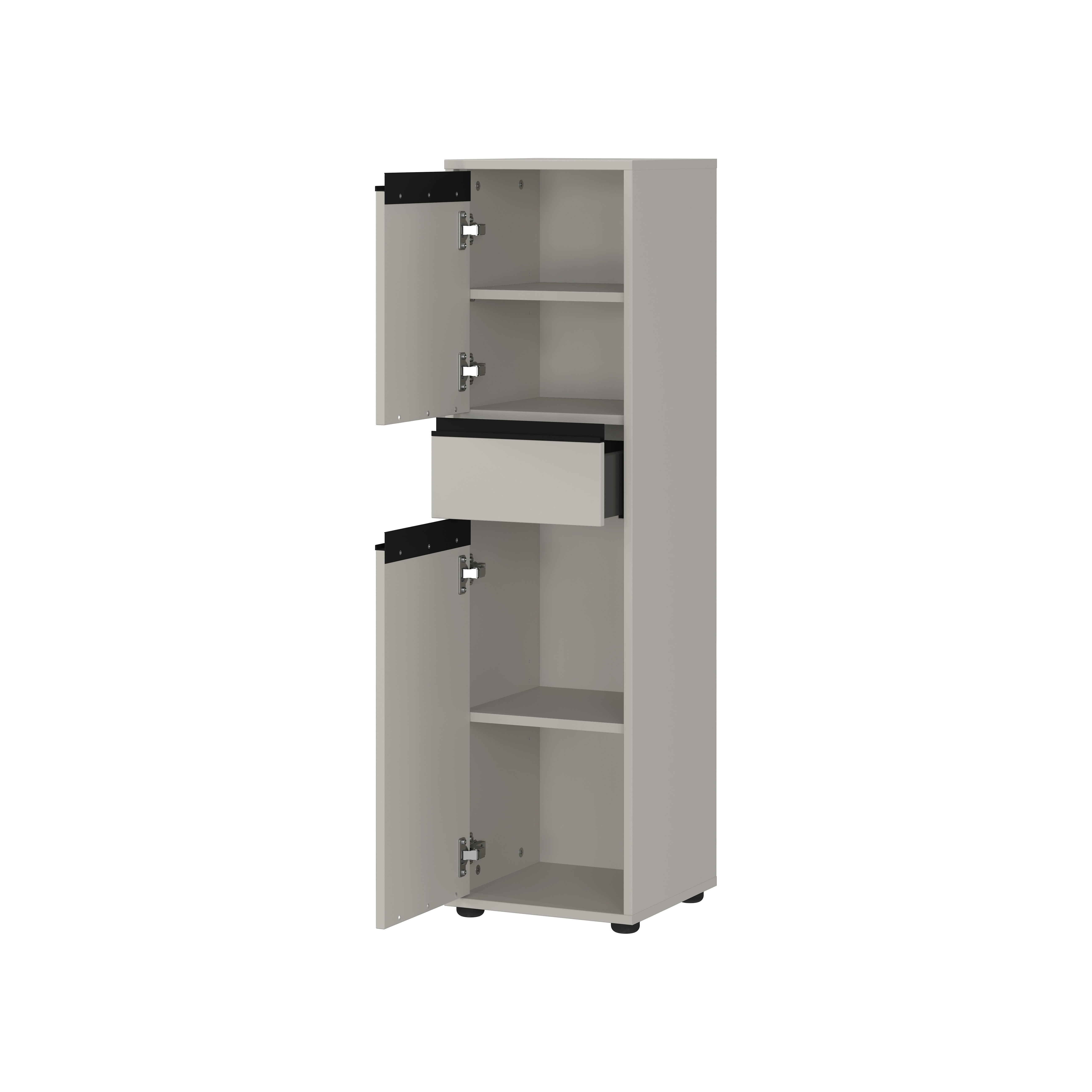 Kolomkast Pula Lichtgrijs 121 cm