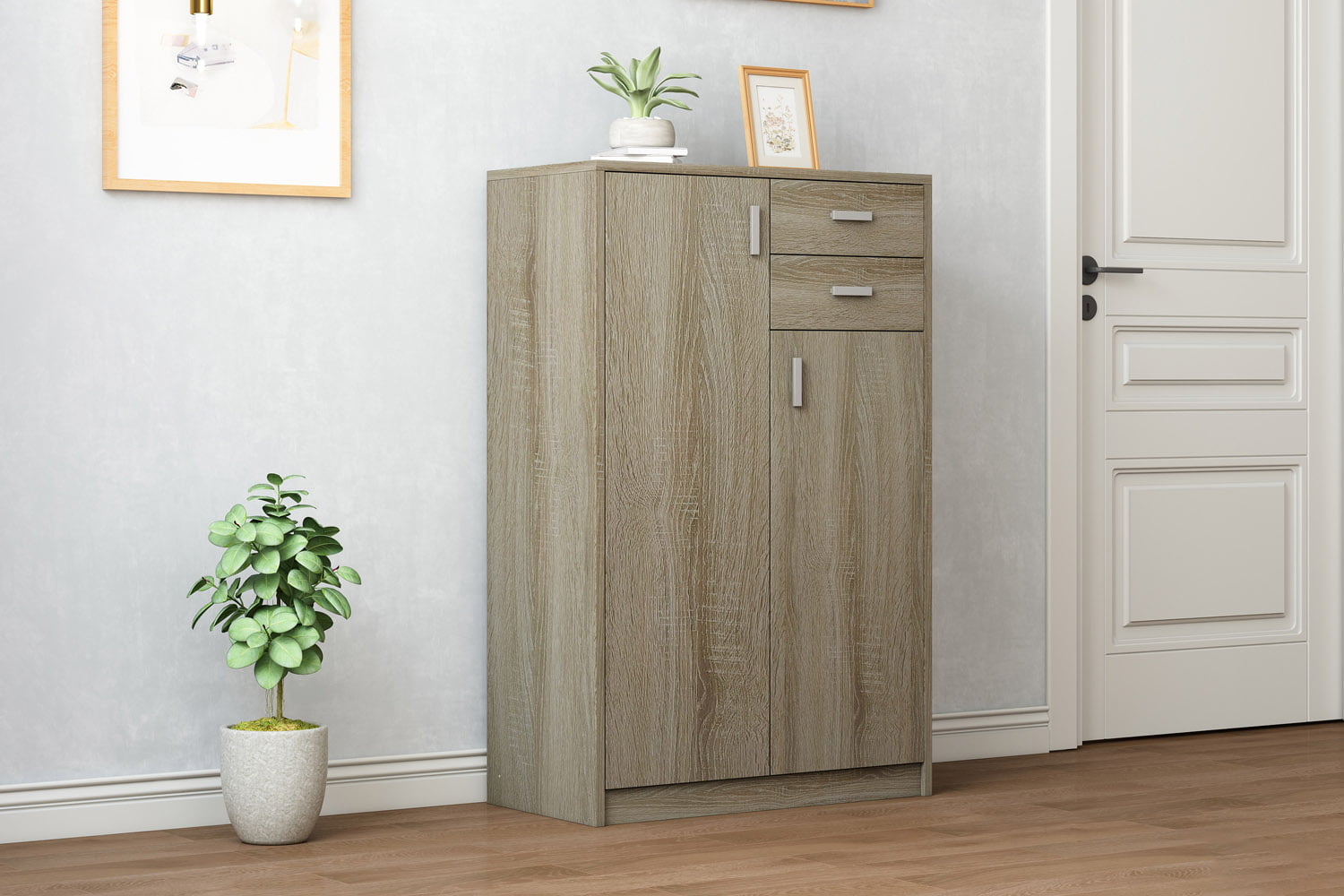 Lage dichte kast Edwin Sonoma 72x36x110 cm - 2