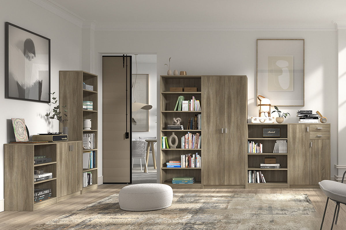 Lage dichte kast Edwin Sonoma 72x36x110 cm - 2