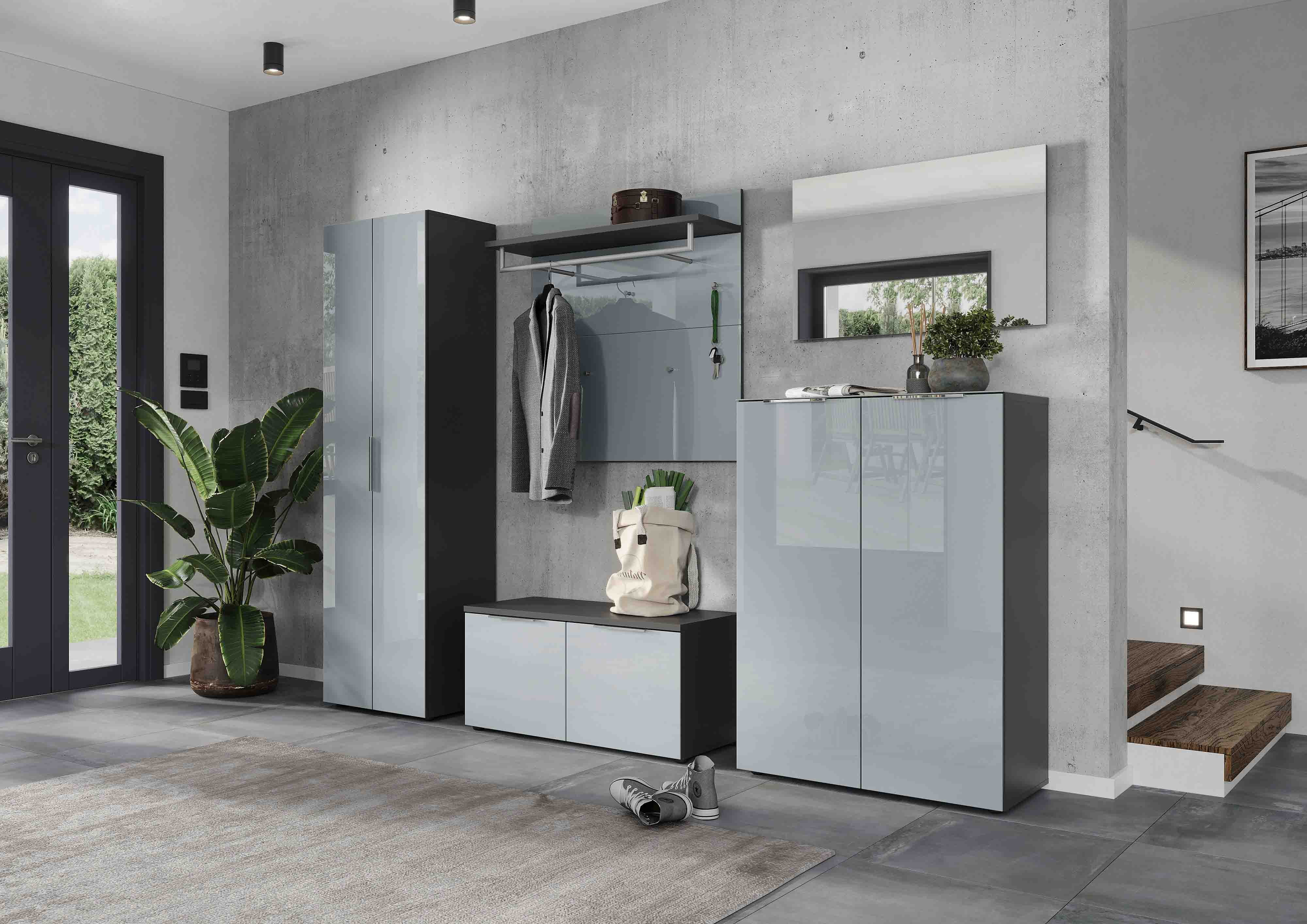 Garderobekast Mercurius Grafiet Grijs