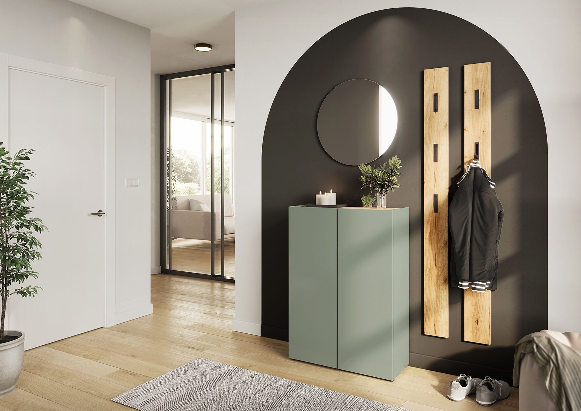 Opbergkast Eleonore Groen 74 cm