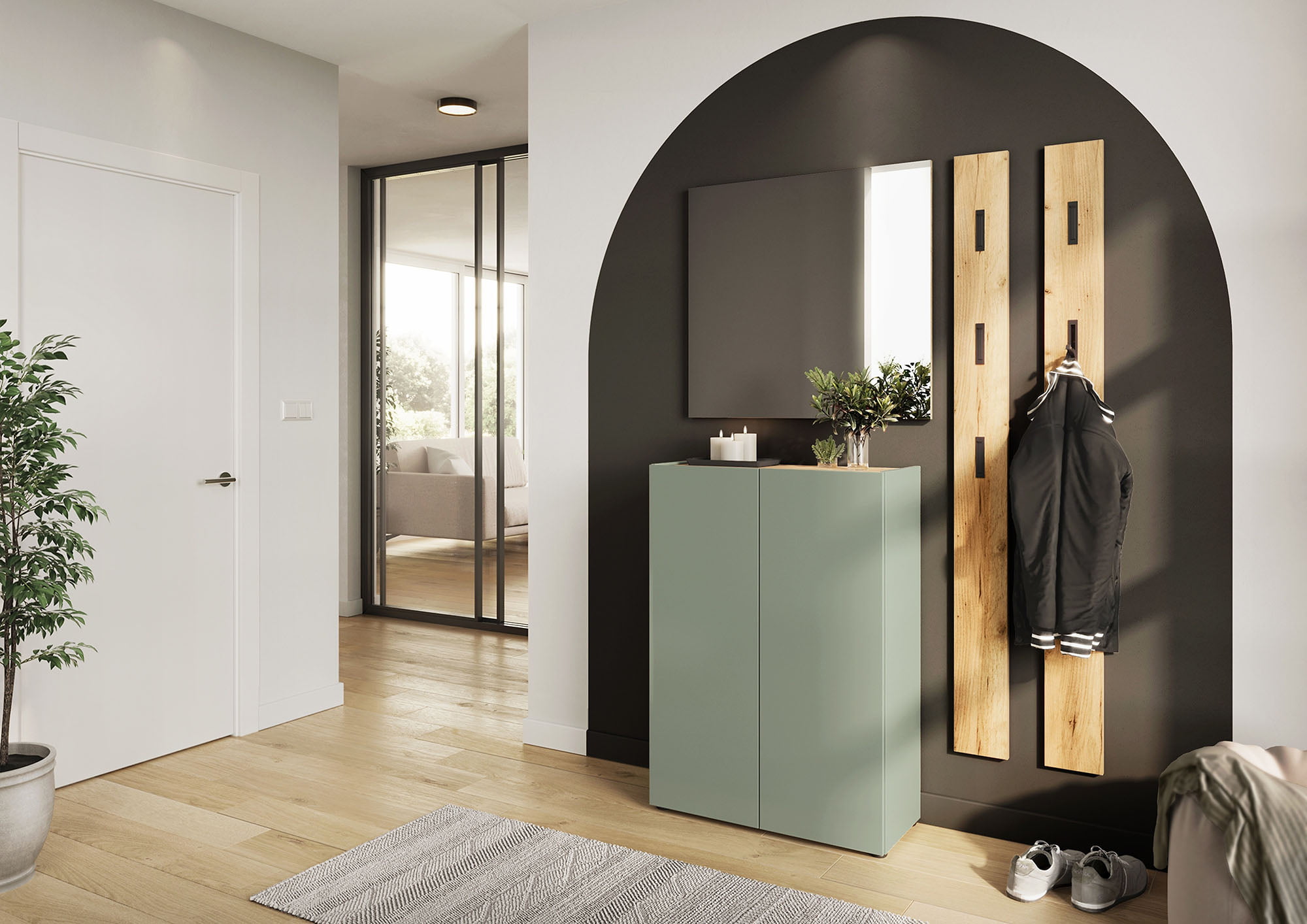 Opbergkast Eleonore Groen 74 cm