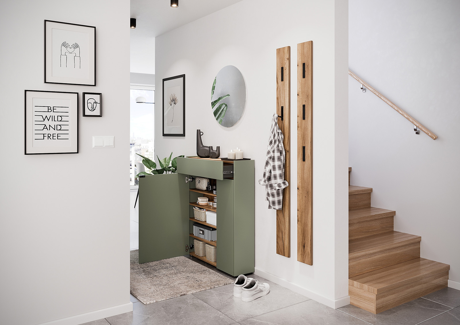 Opbergkast Eleonore Groen 83 cm