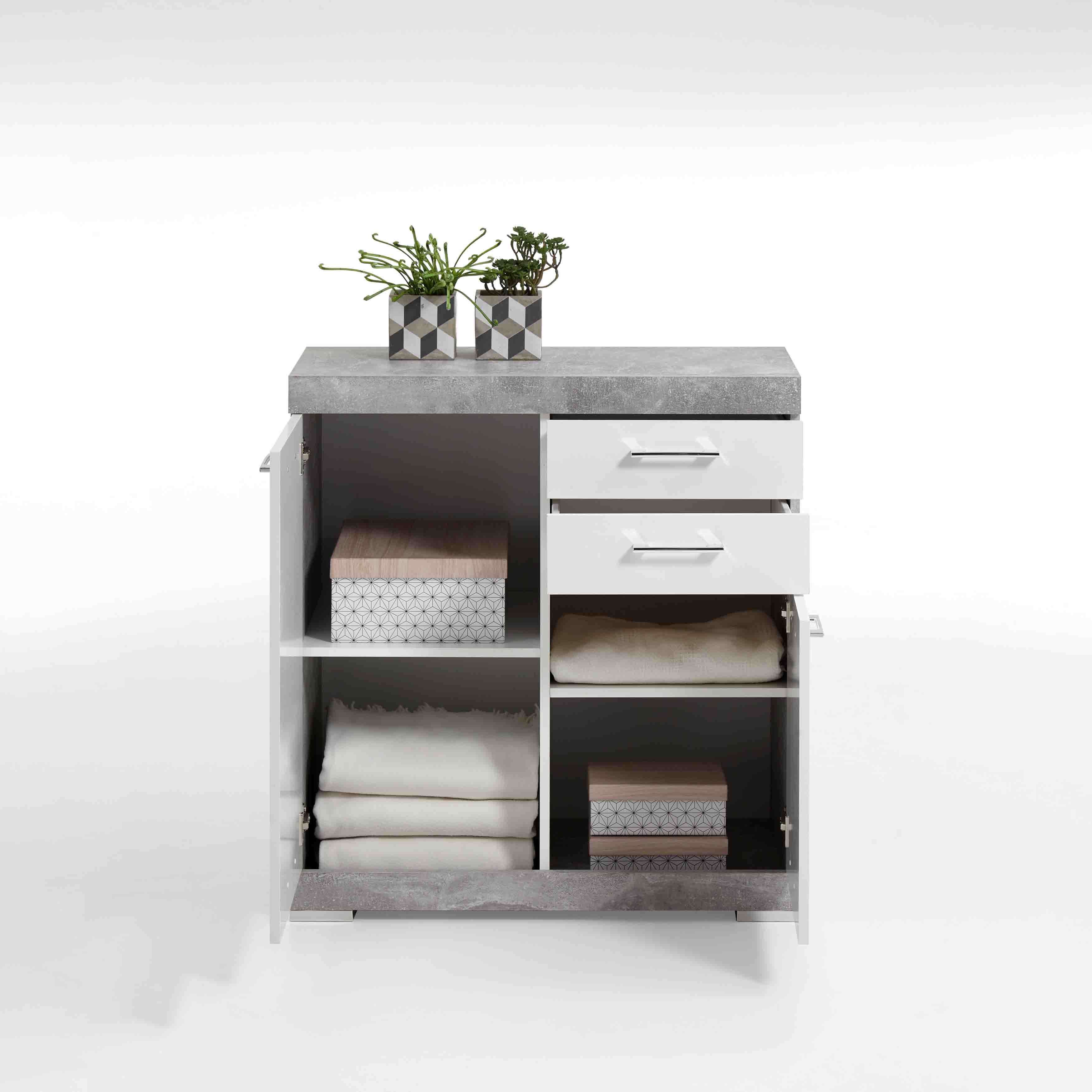 Opbergkast Hermes Beton 80x35x90 cm - 1