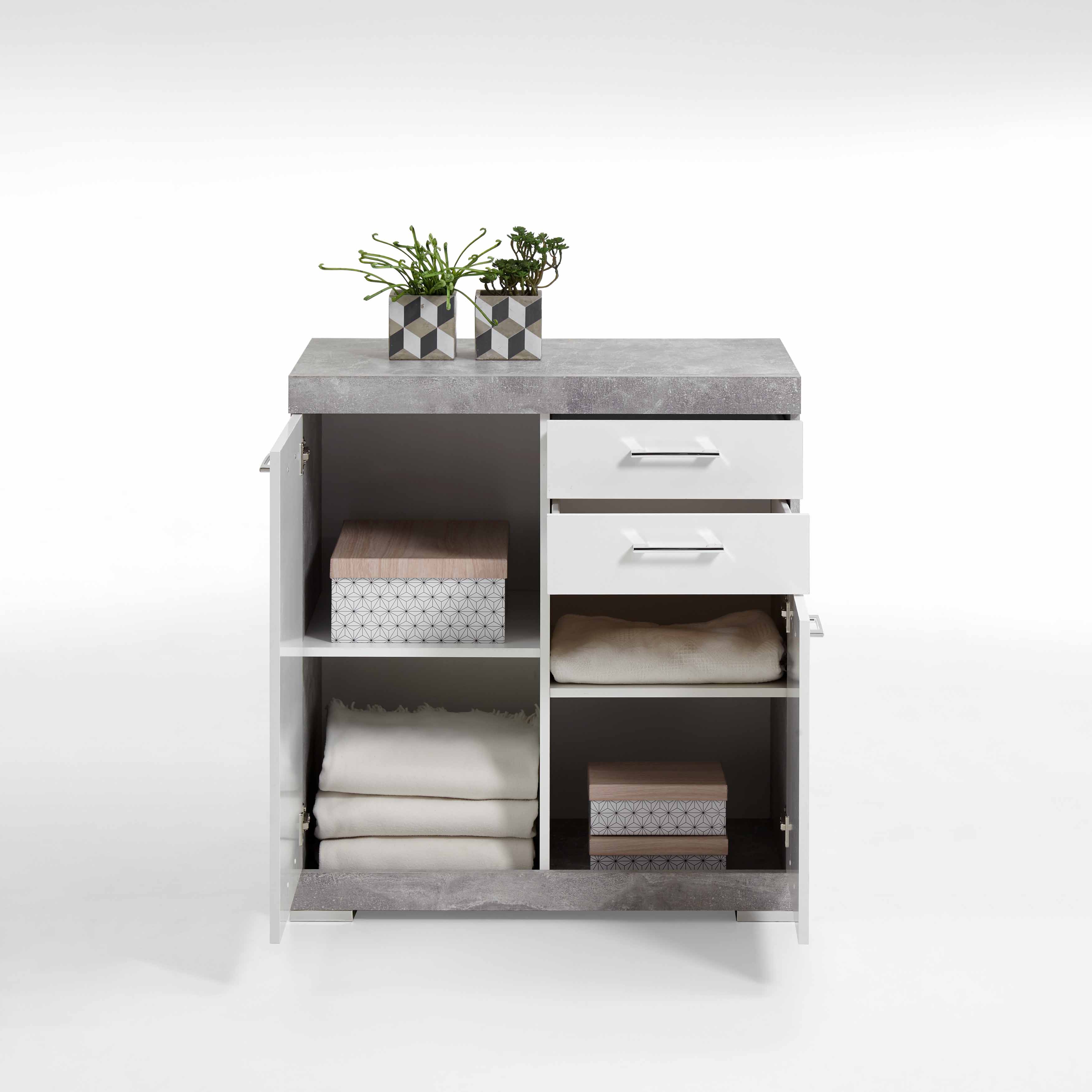 Opbergkast Hermes Beton 80x50x90 cm - 2