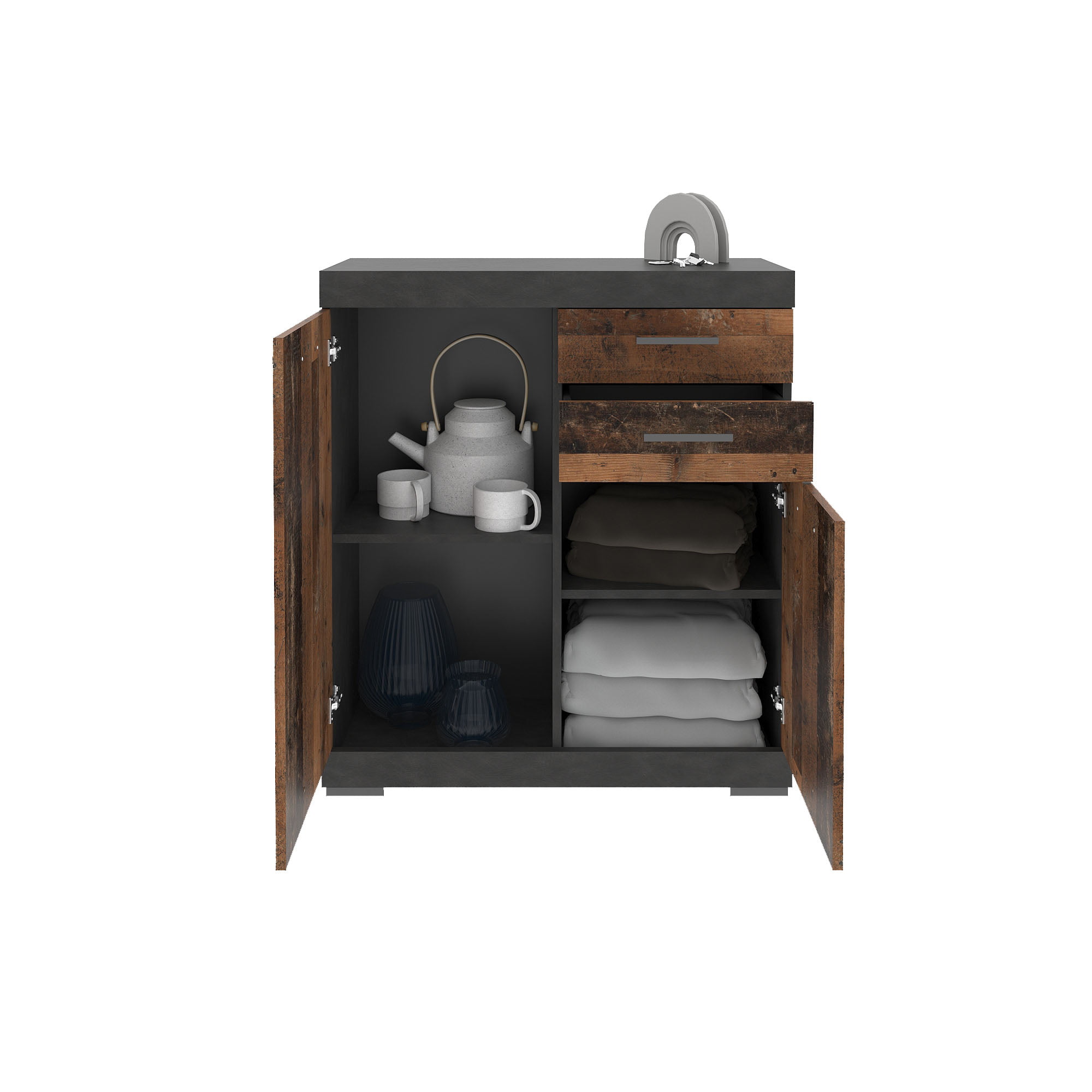 Opbergkast Hermes Vintage 80x50x90 cm - 2