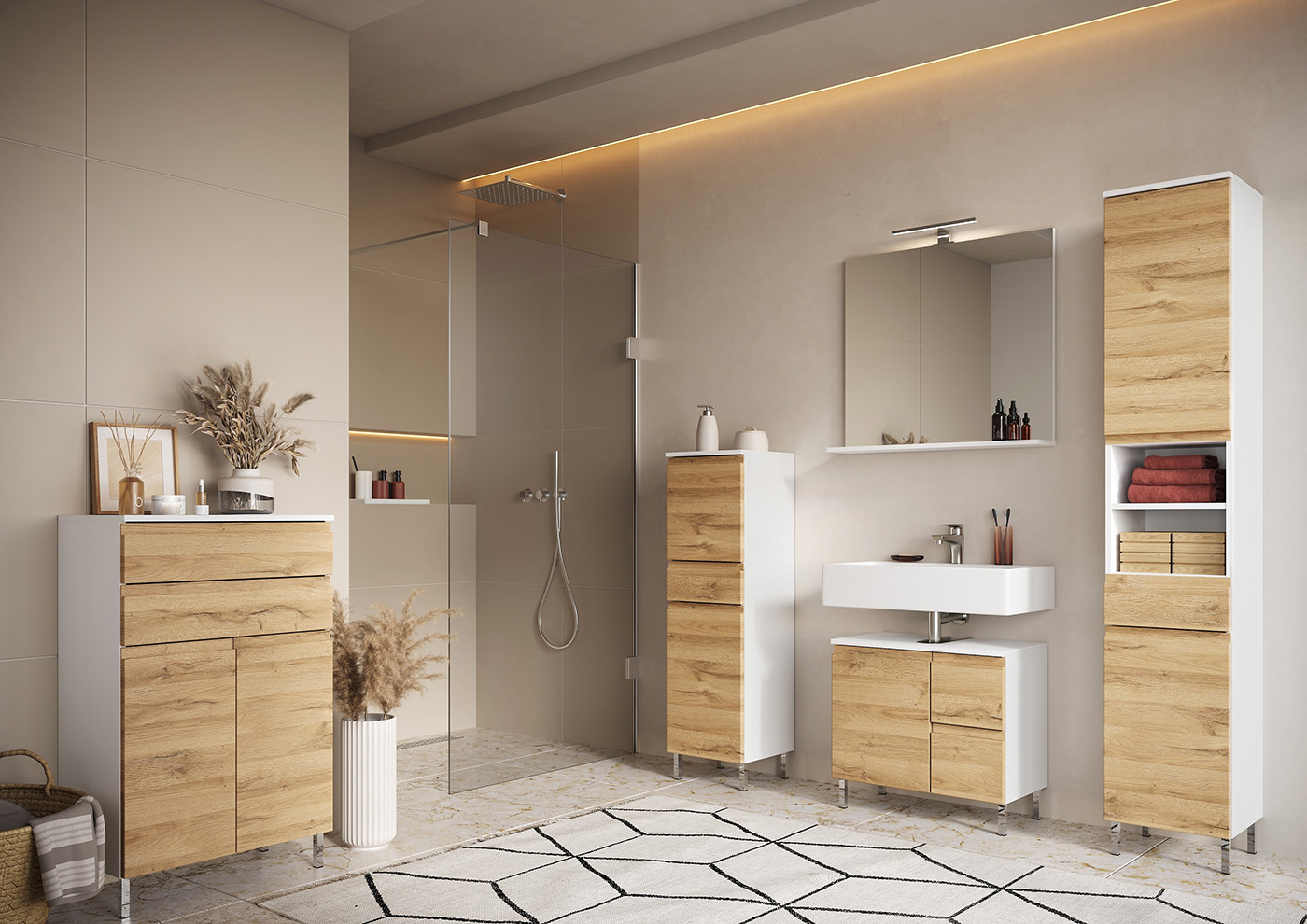 Opbergkast Samos Eiken 60 cm