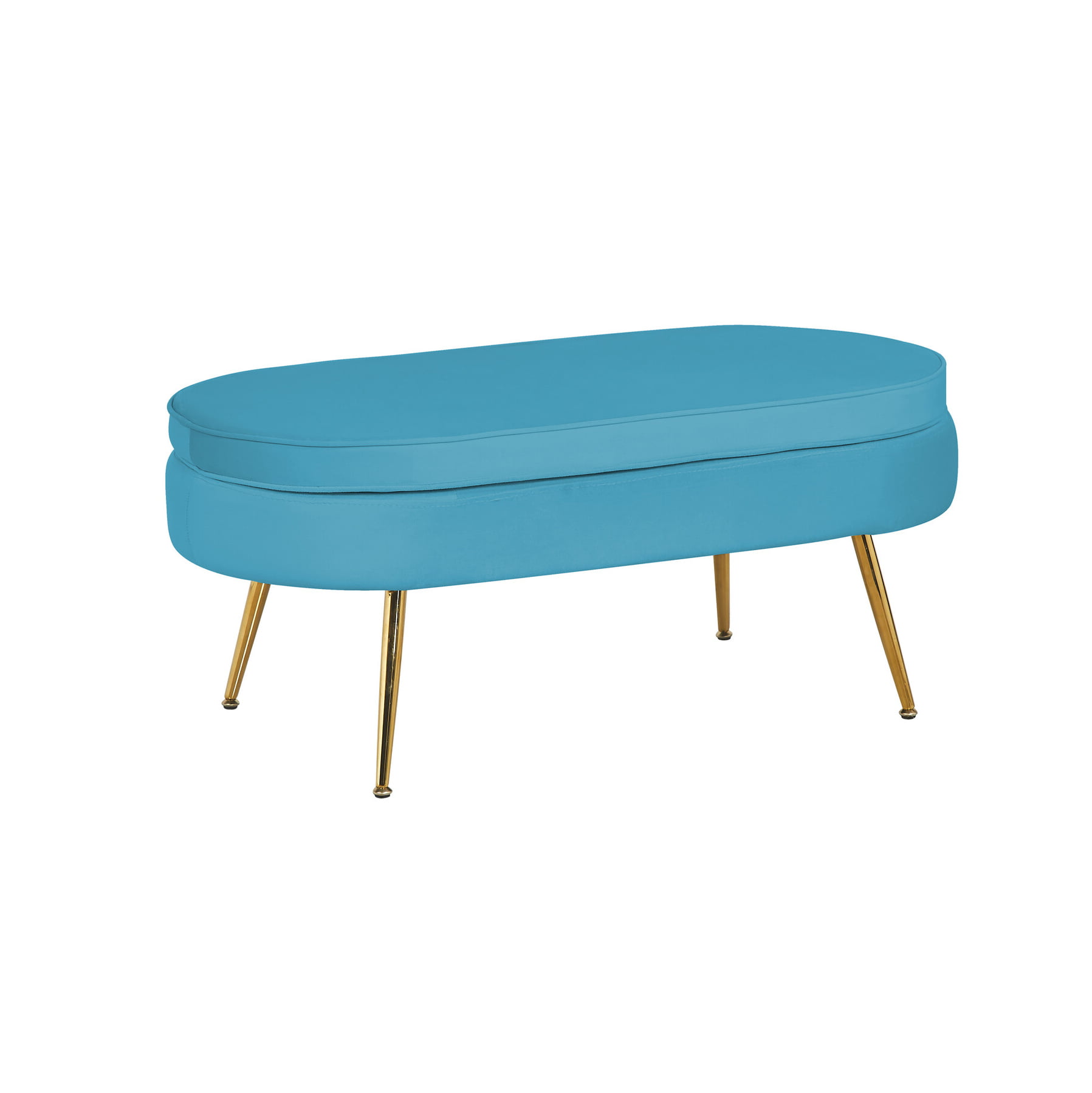Poef Chanelle Blauw 99 cm