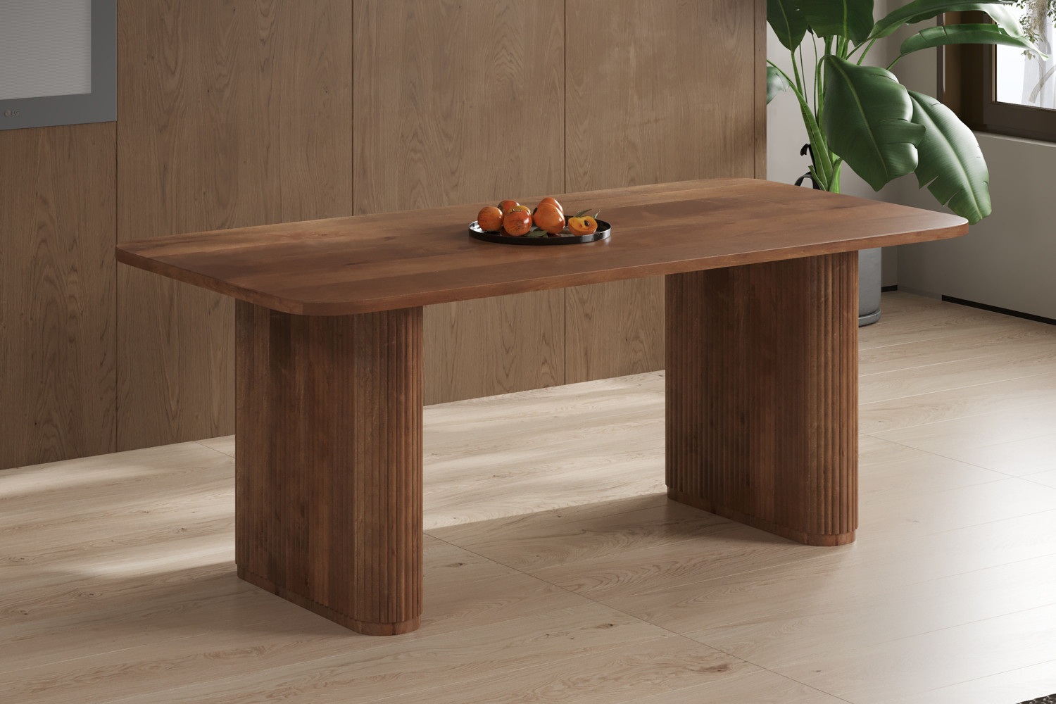 Eetkamertafel Loic Ovaal Mangohout Lichtbruin 200cm