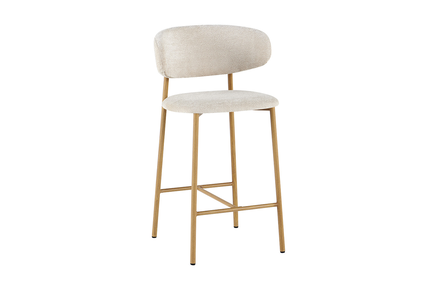 Barkruk Zorin Naturel Stof Beige - Set van 2