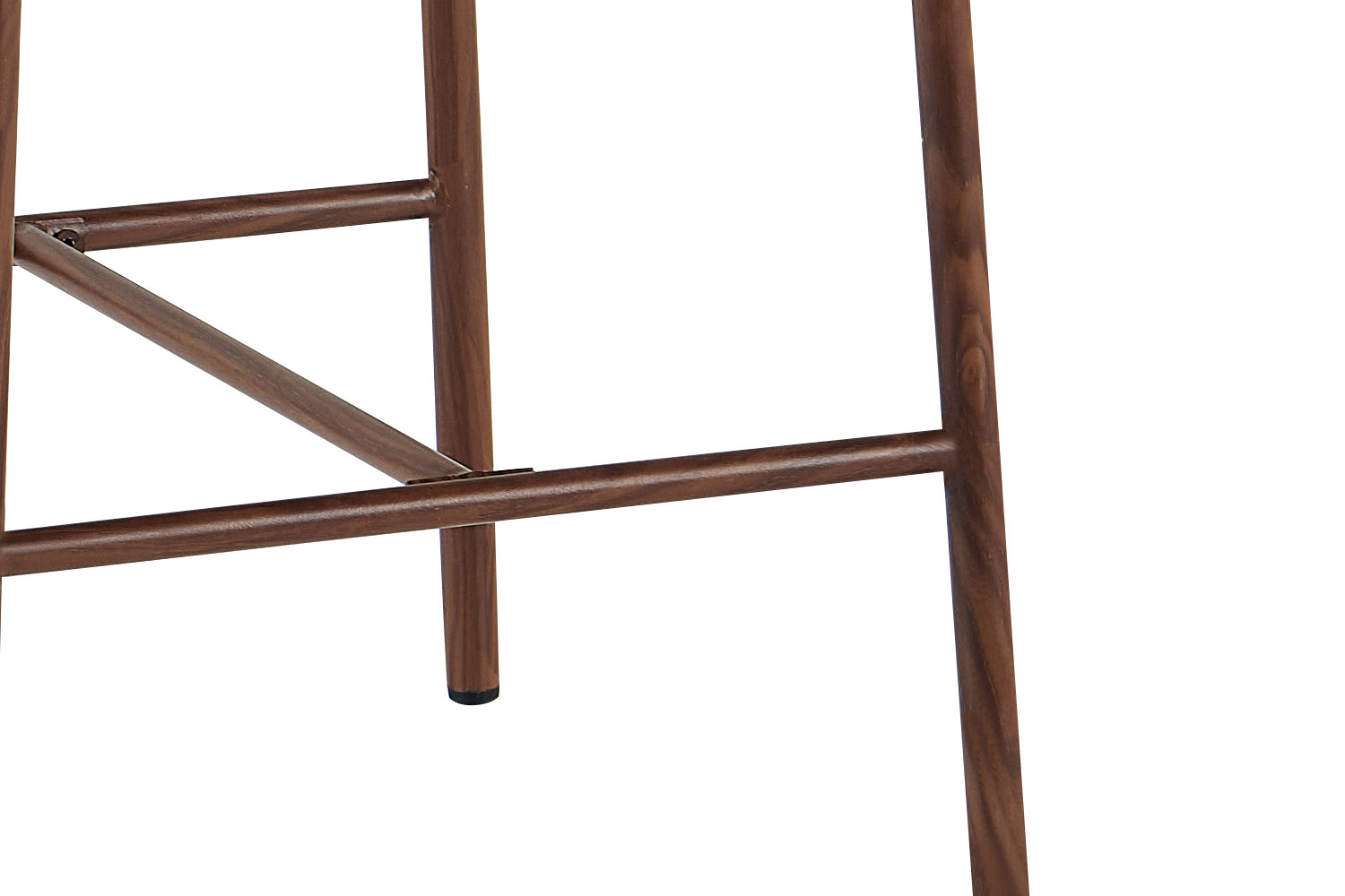 Barkruk Zorin Walnoot Stof Beige - Set van 2