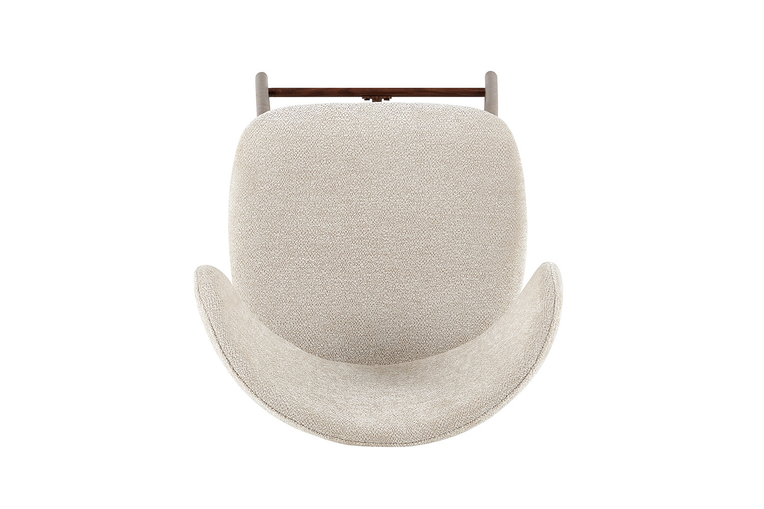 Barkruk Zorin Walnoot Stof Beige - Set van 2
