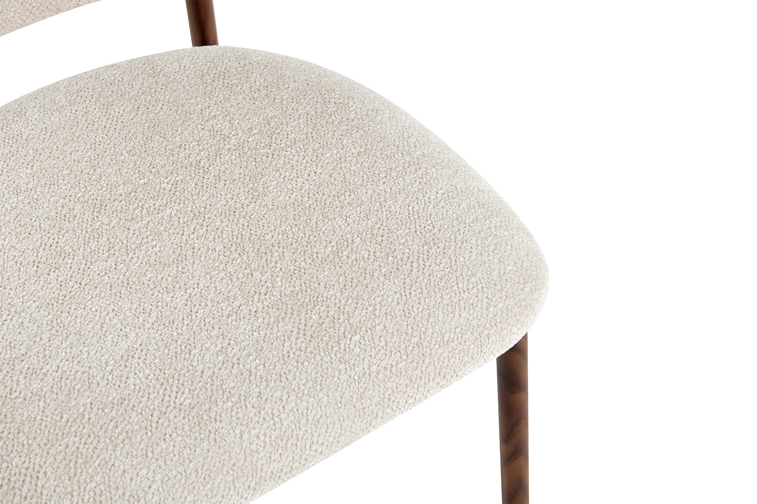 Barkruk Zorin Walnoot Stof Beige - Set van 2