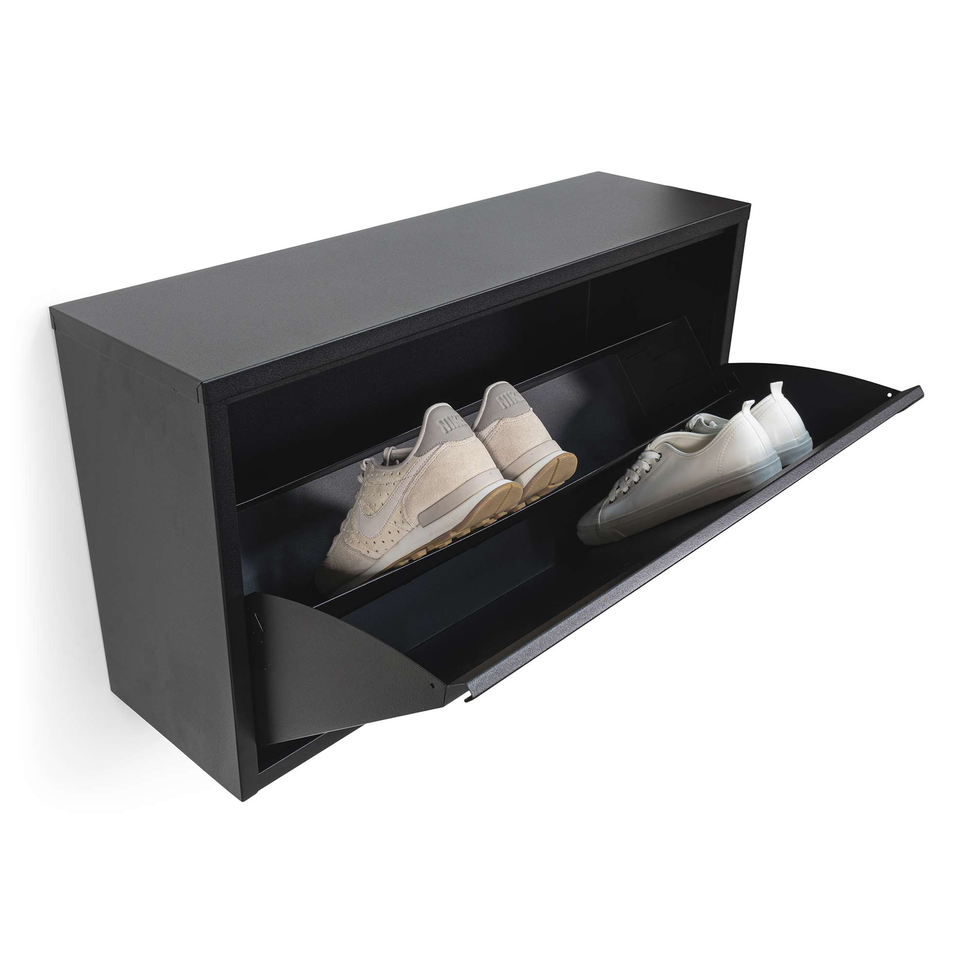 Schoenenkast Oscar Zwart 75cm