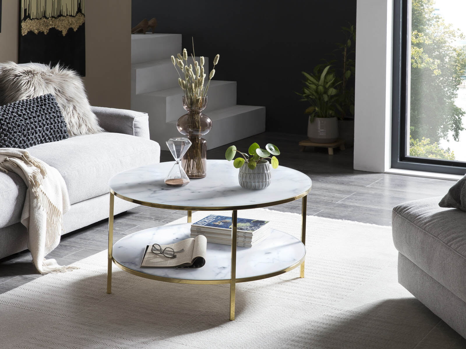 Salontafel Emine Wit-Goud
