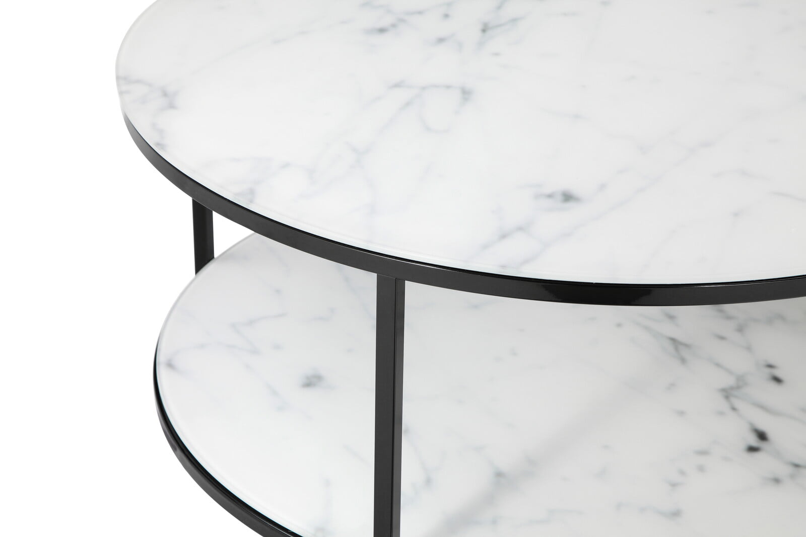 Salontafel Emine Wit-Zwart