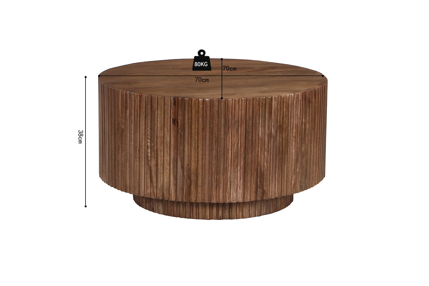 Salontafel Jeroom Lichtbruin