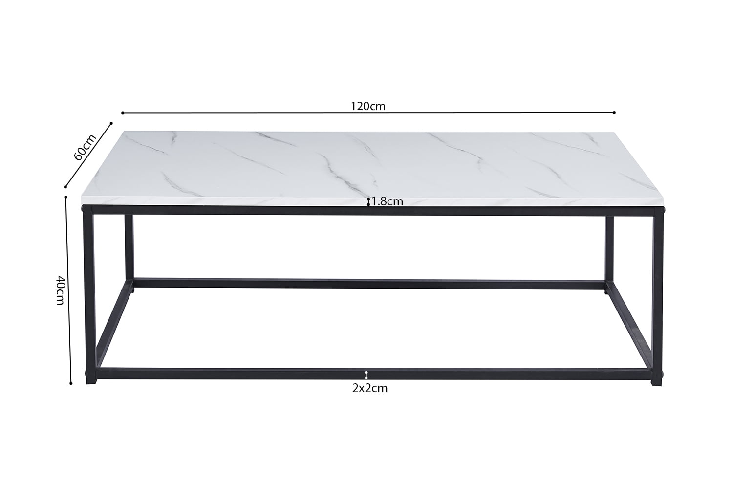 Salontafel Lina Wit Marmer