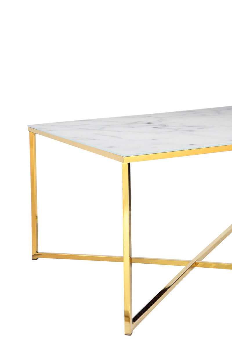 Salontafel Nuray Wit-Goud