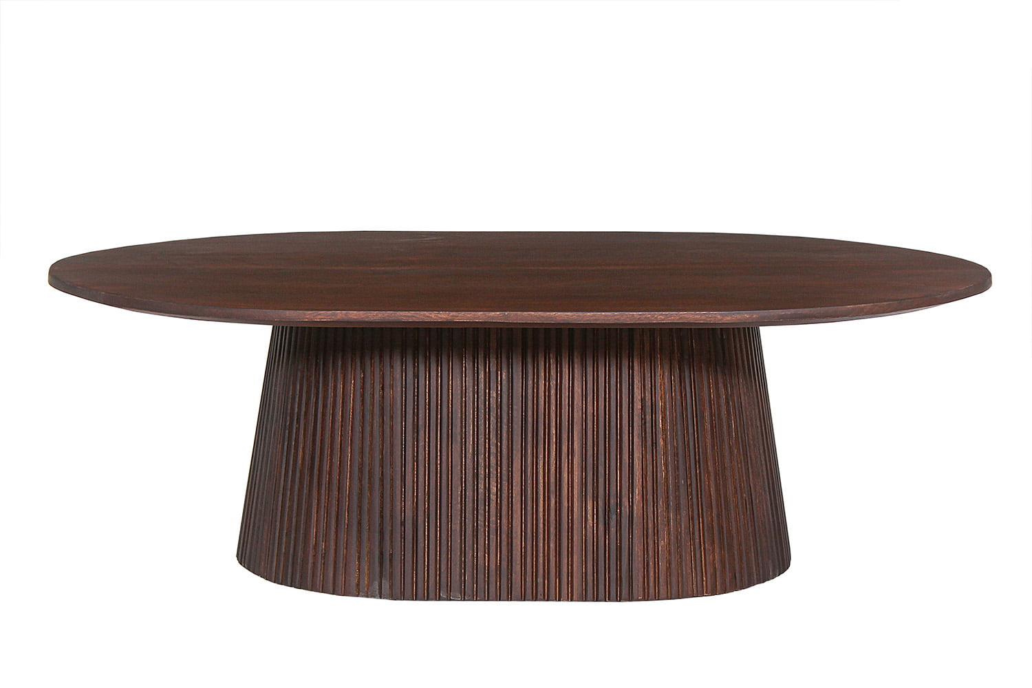 Salontafel River Ovaal Donkerbruin 120 cm