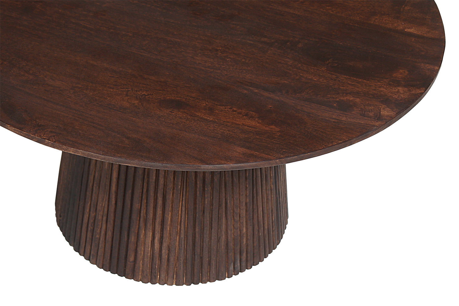 Salontafel River Rond Donkerbruin 80 cm