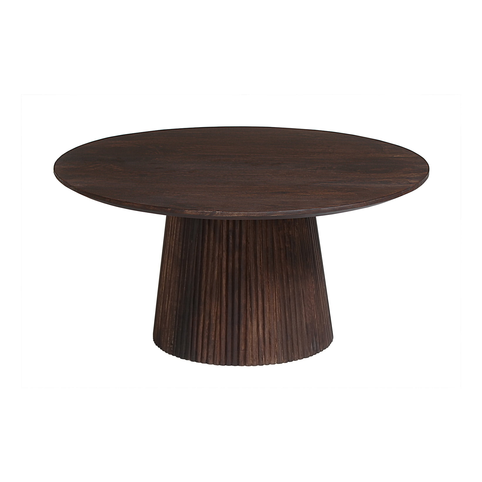 Salontafel River Rond Donkerbruin 80 cm