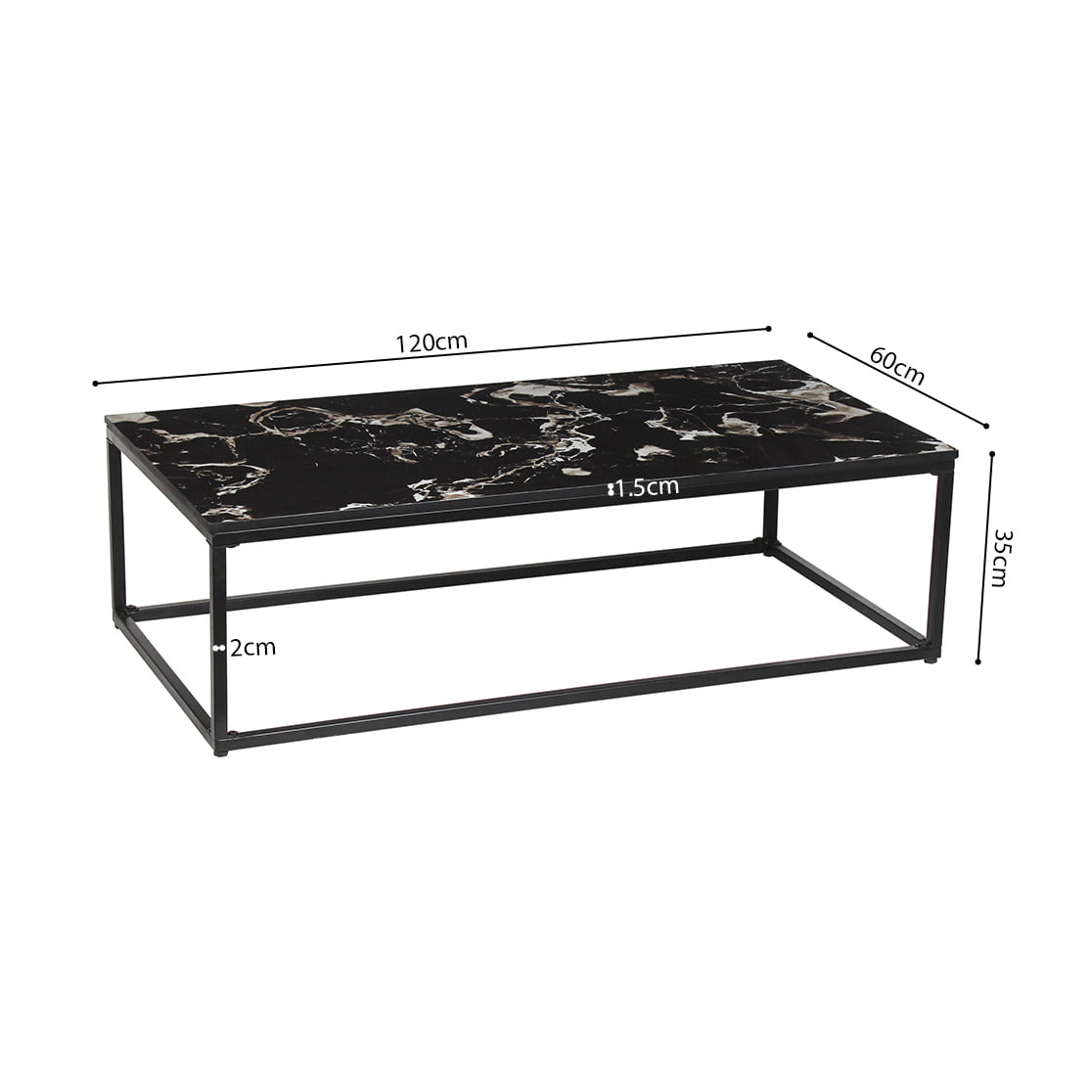 Salontafel Sinem Zwart Marmer