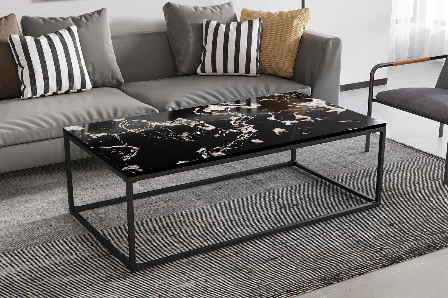 Salontafel Sinem Zwart Marmer