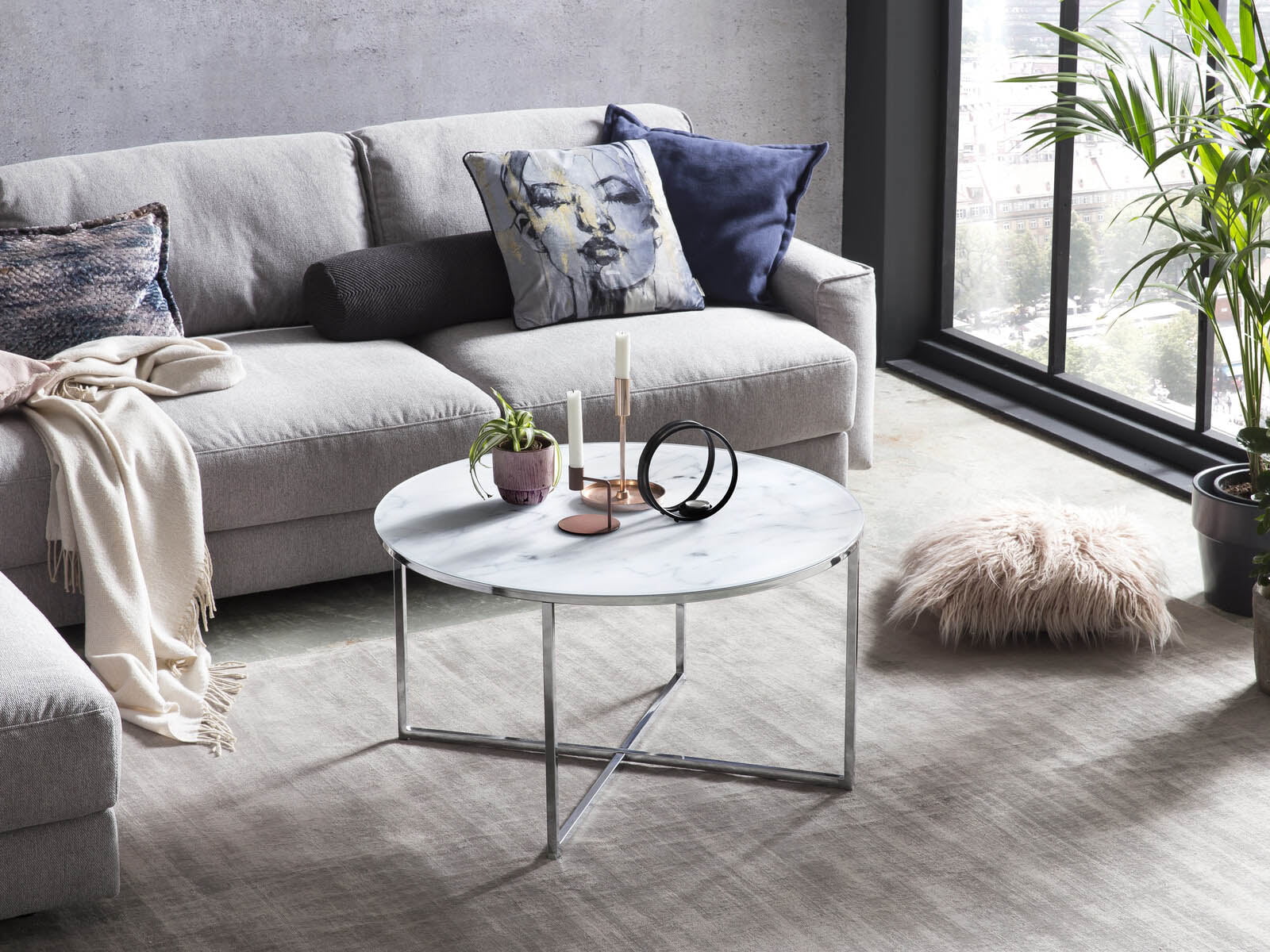 Salontafel Yasmin Chroom