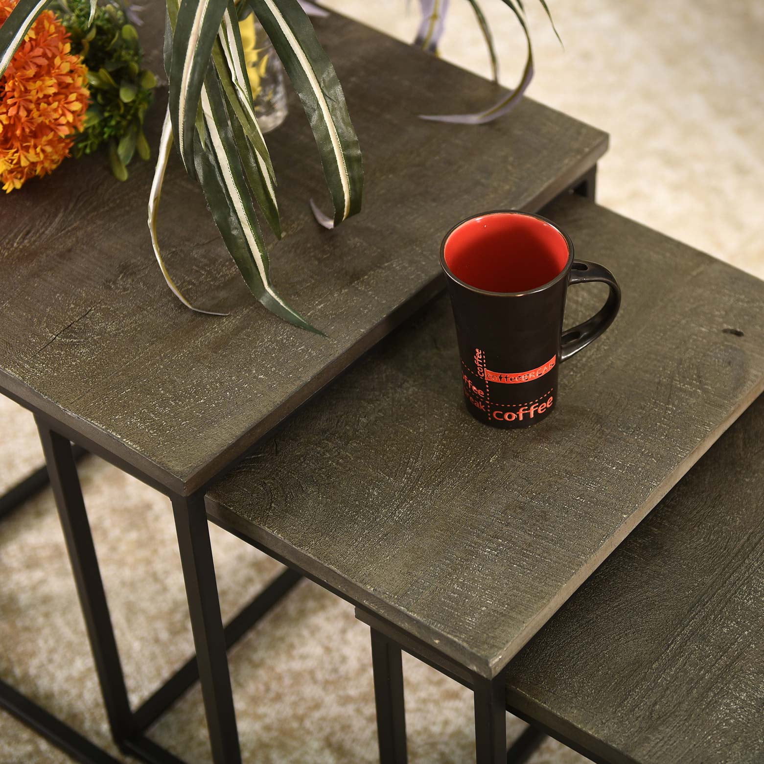 Salontafel set Leah Grijs