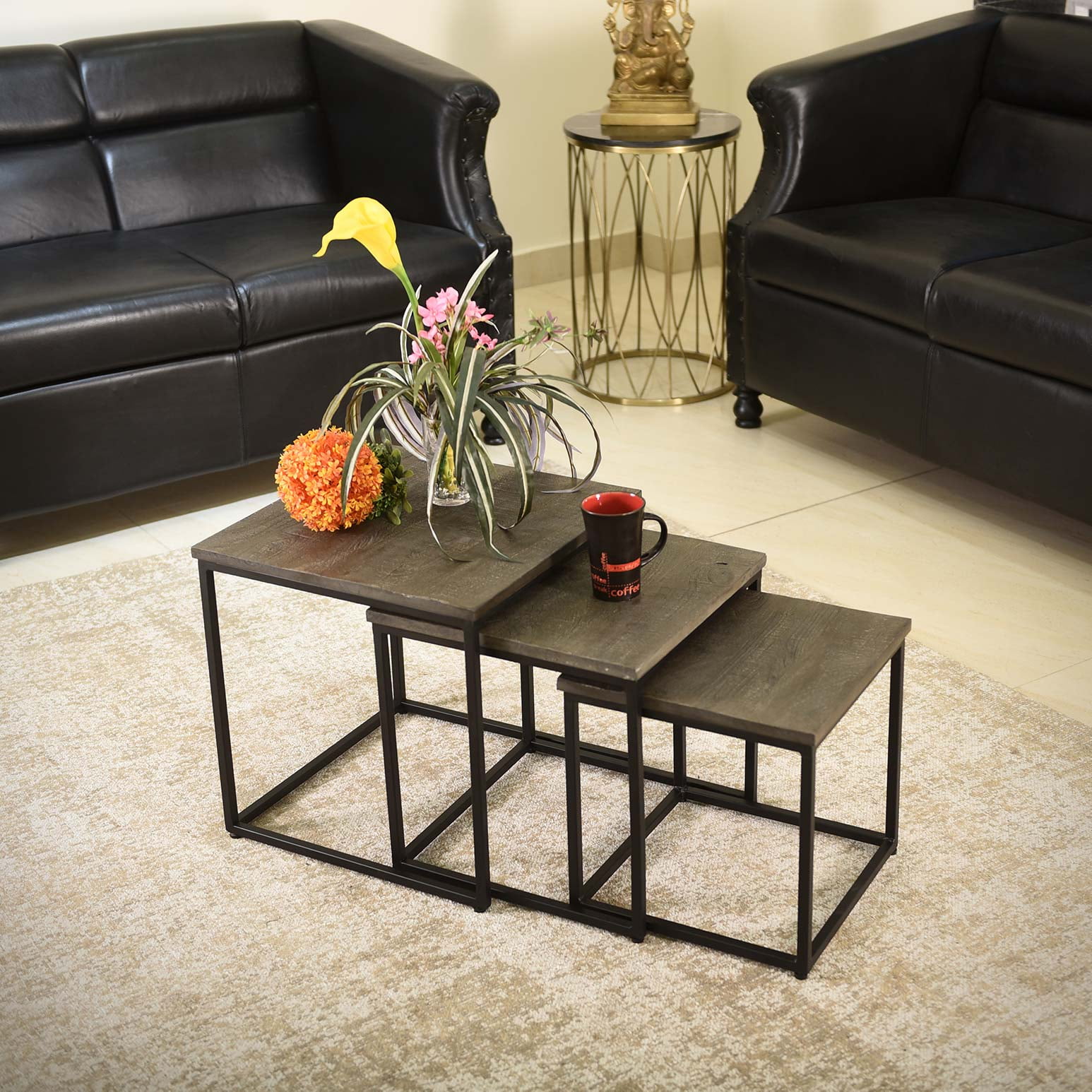 Salontafel set Leah Grijs