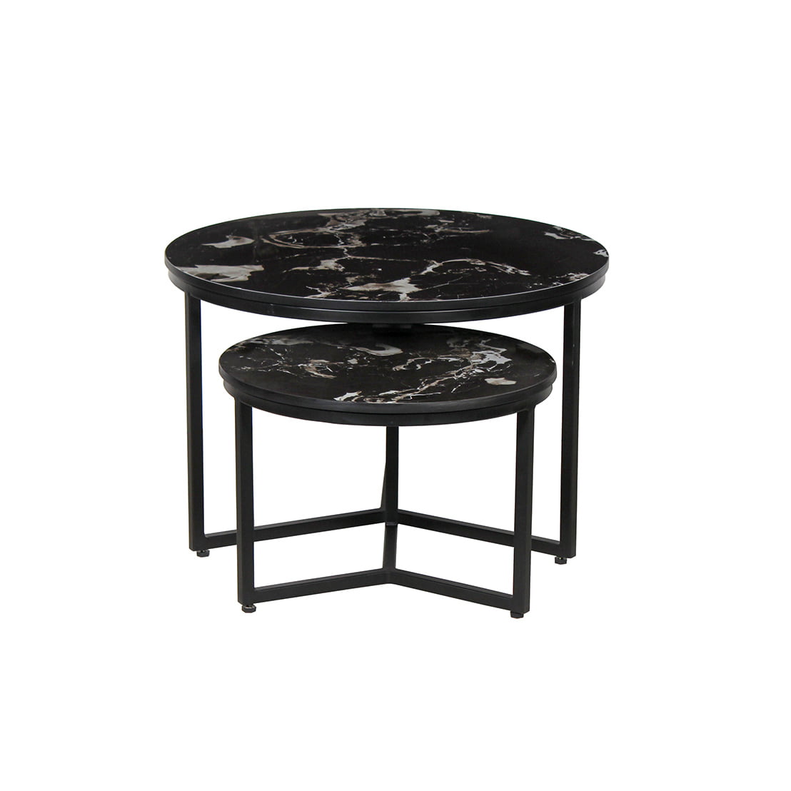 Salontafel set Meyra Zwart Marmer