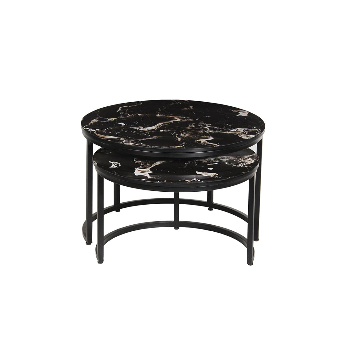 Salontafel set Selin Zwart Marmer