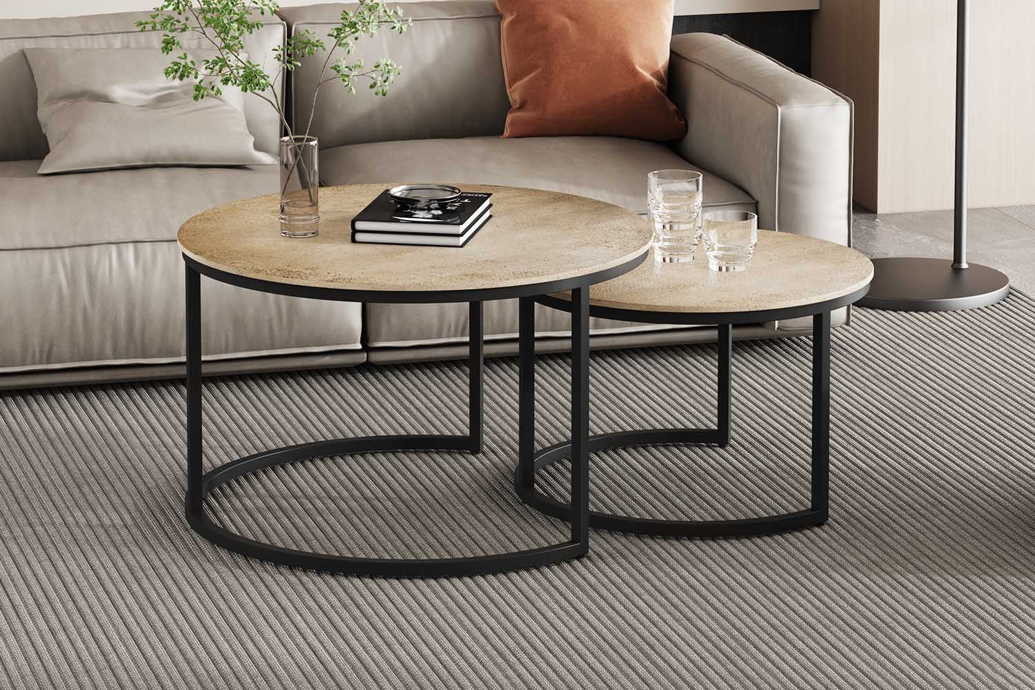 Salontafel set Tuana Zilver