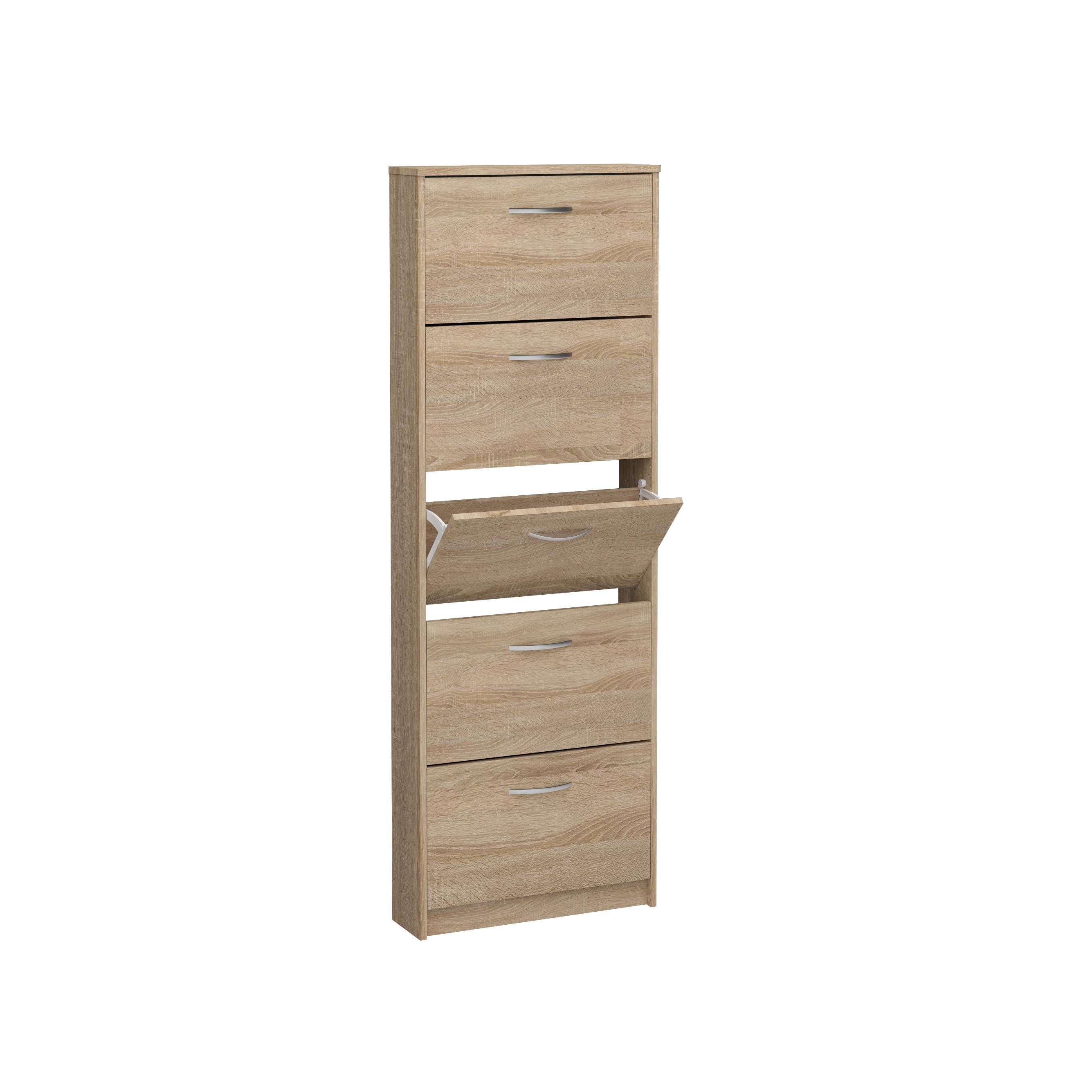 Schoenenkast Delphine Eiken 168 cm