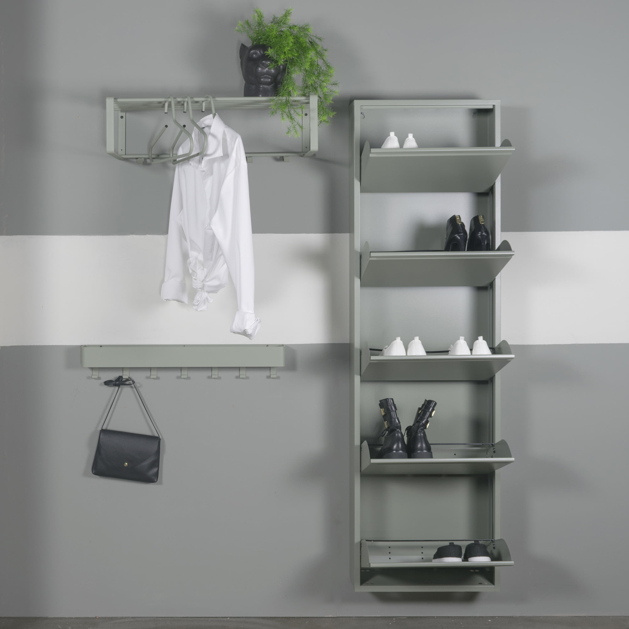 Schoenenkast Oscar-5 Groen