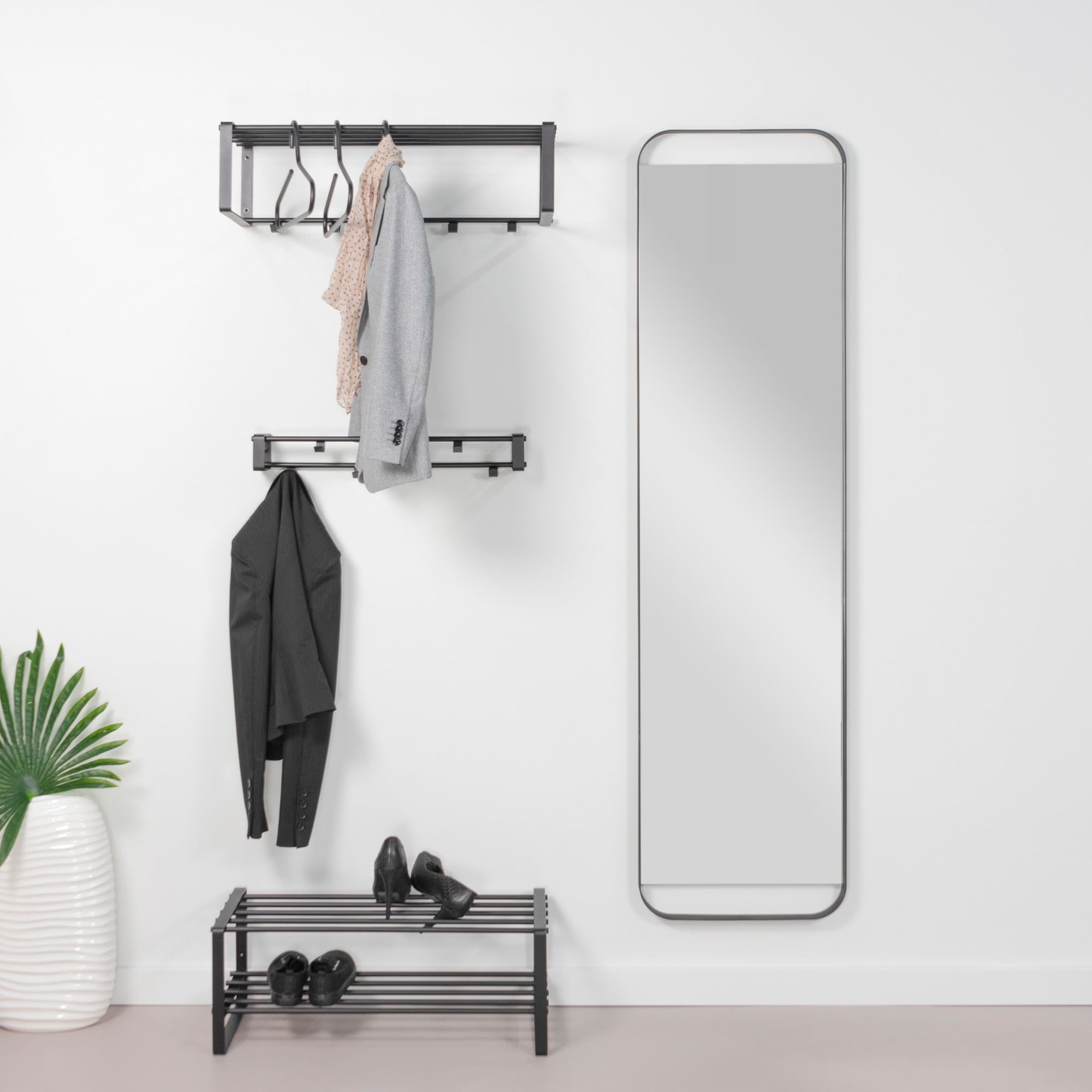 Spiegel Boris Zwart 175 cm