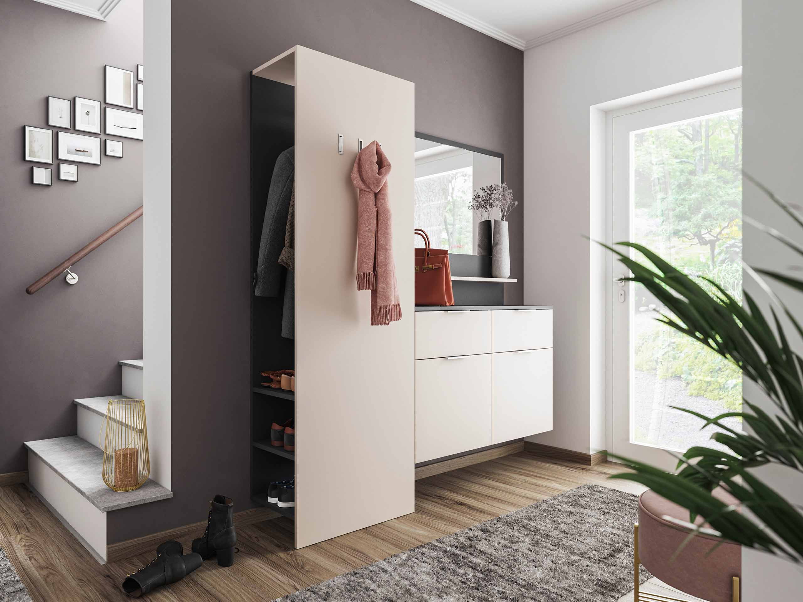 Spiegel Moon 105 cm Creme
