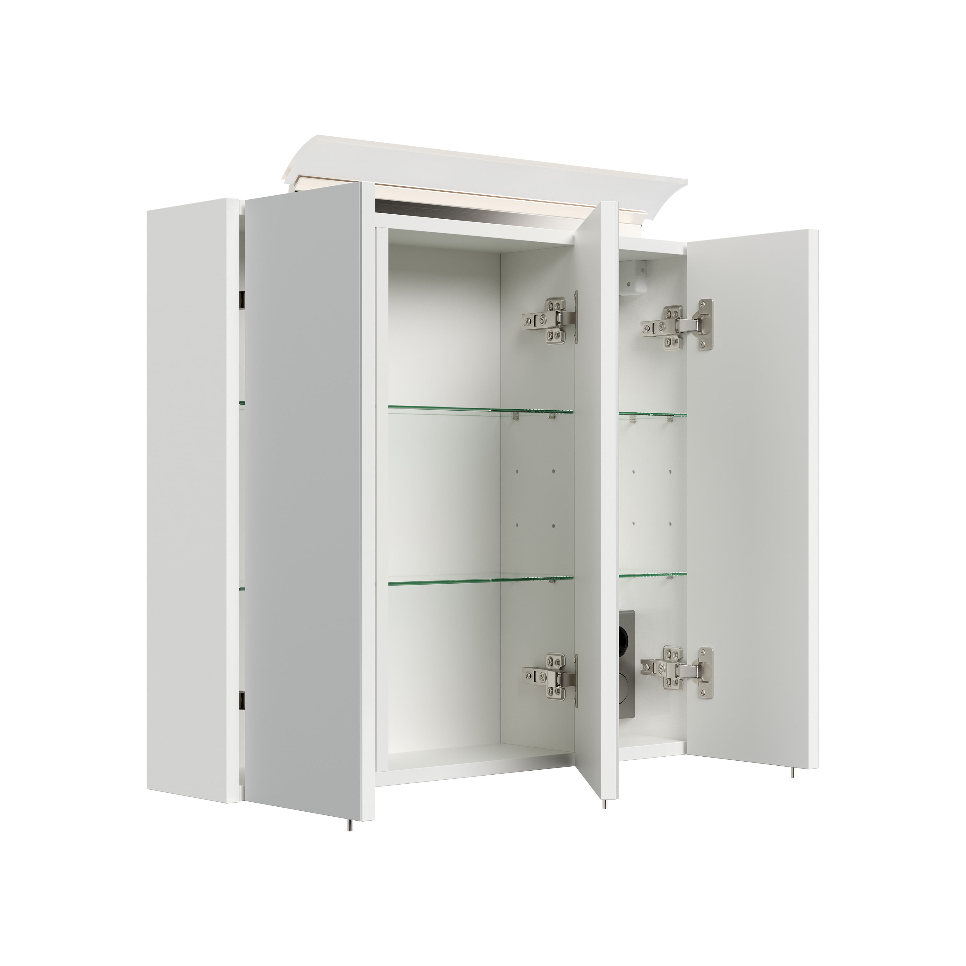 Spiegelkast Calais Wit Hoogglans 70 cm