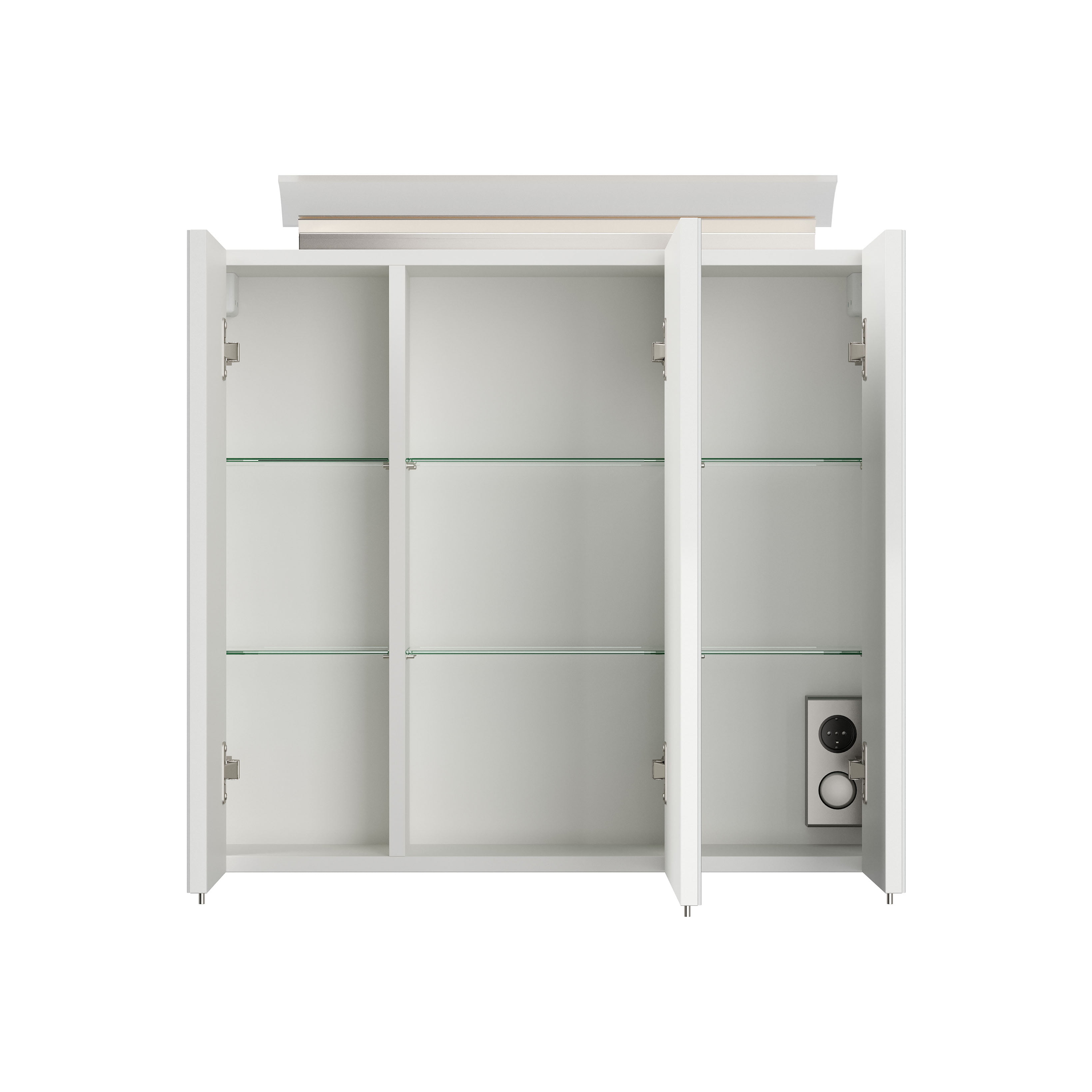 Spiegelkast Calais Wit Hoogglans 70 cm