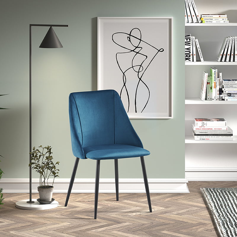Stoel April Blauw - Set van 2